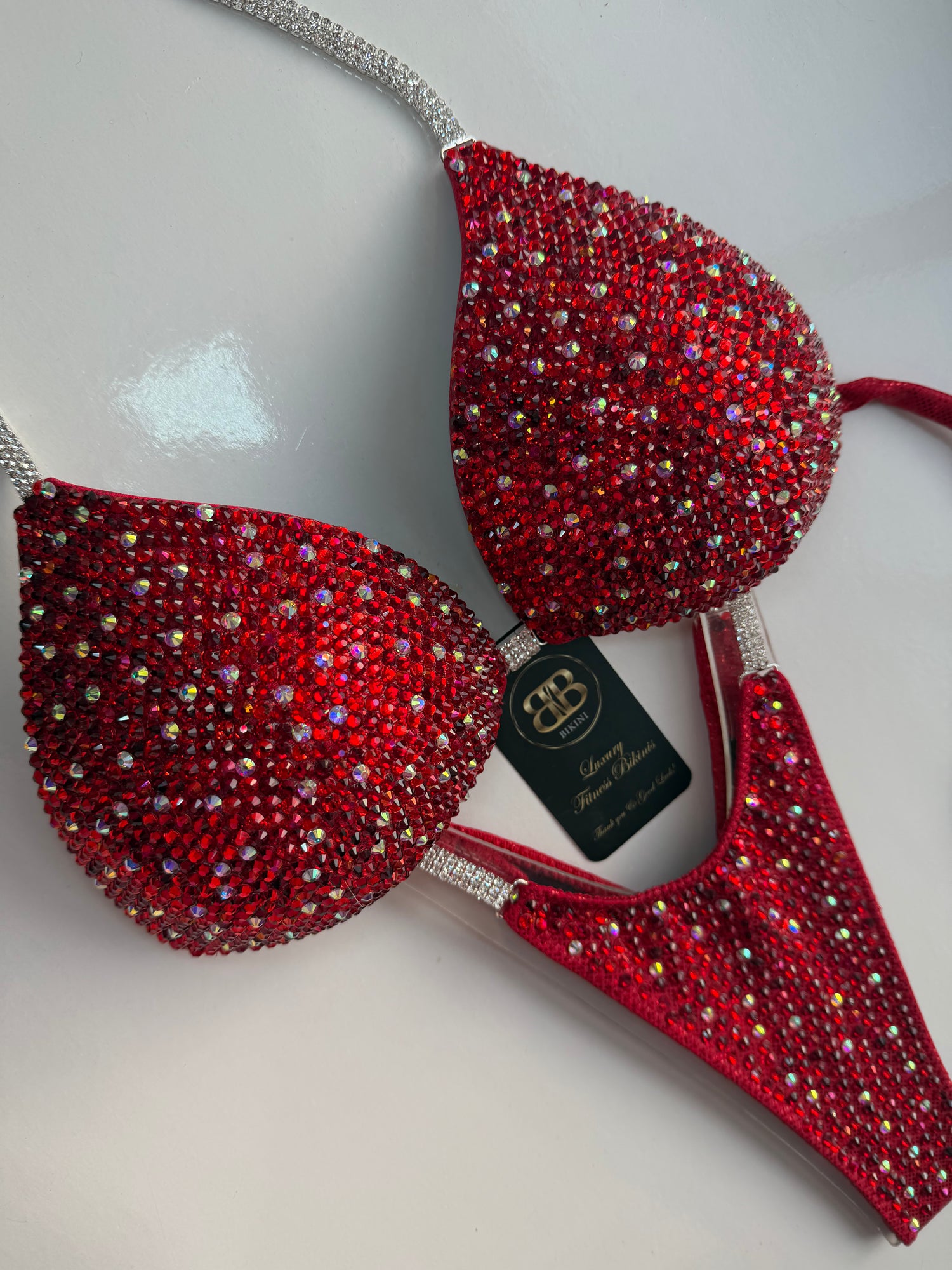 Rose Red triangle bikini - D bra cup