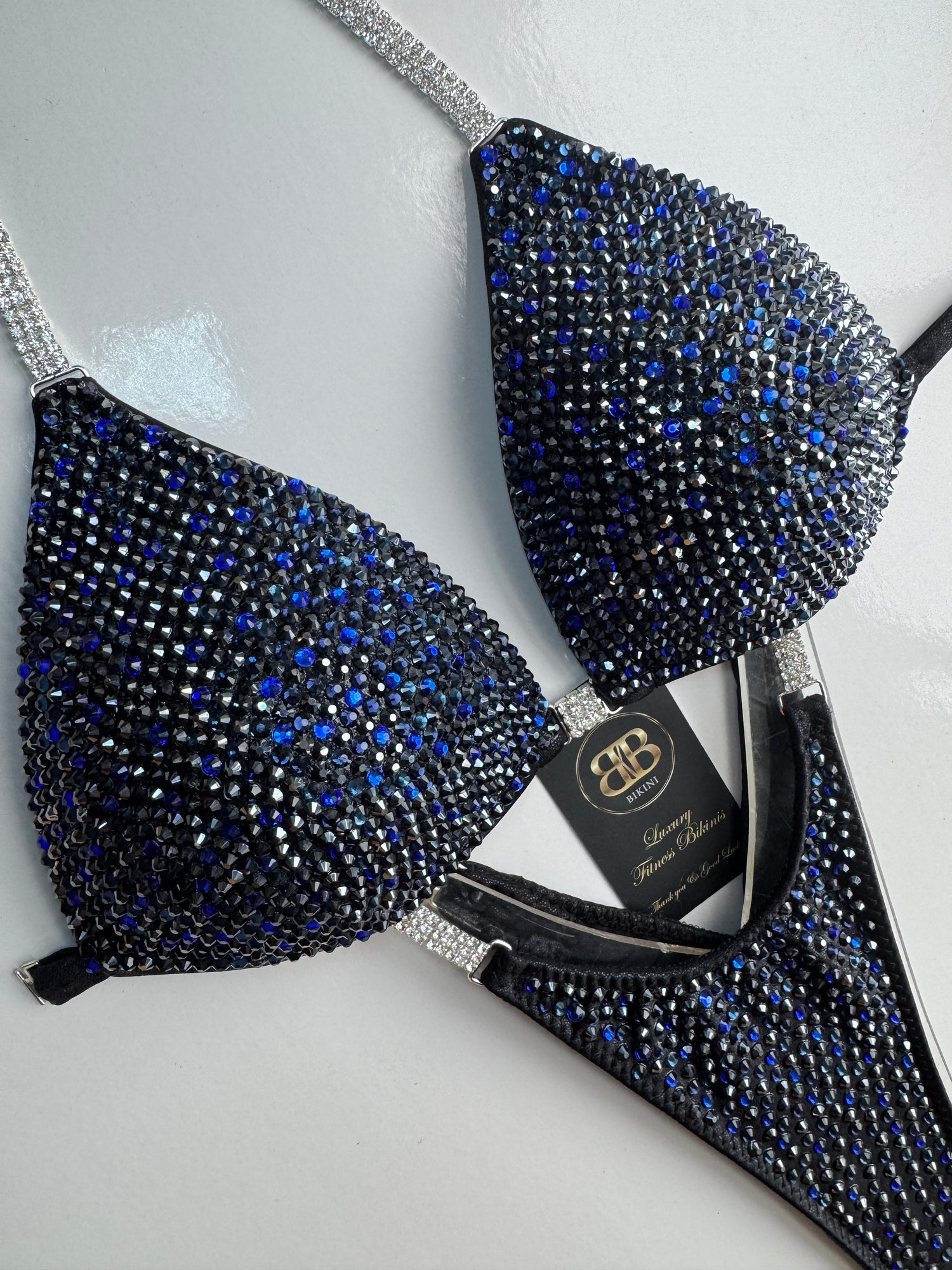 Triangle midnight montana blue bikini B/ small C cup