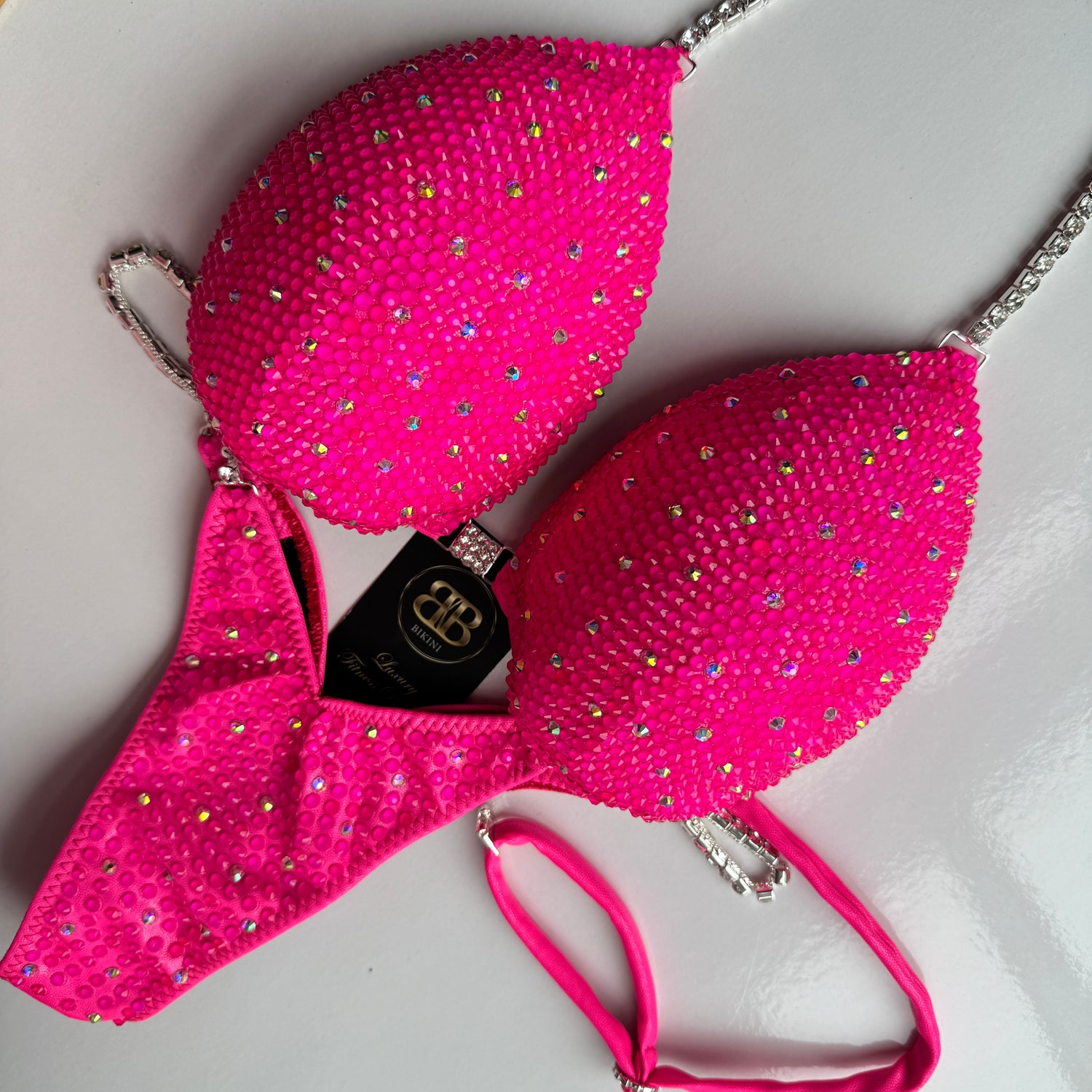 Neon Pink NPC Triangle Style Bikink