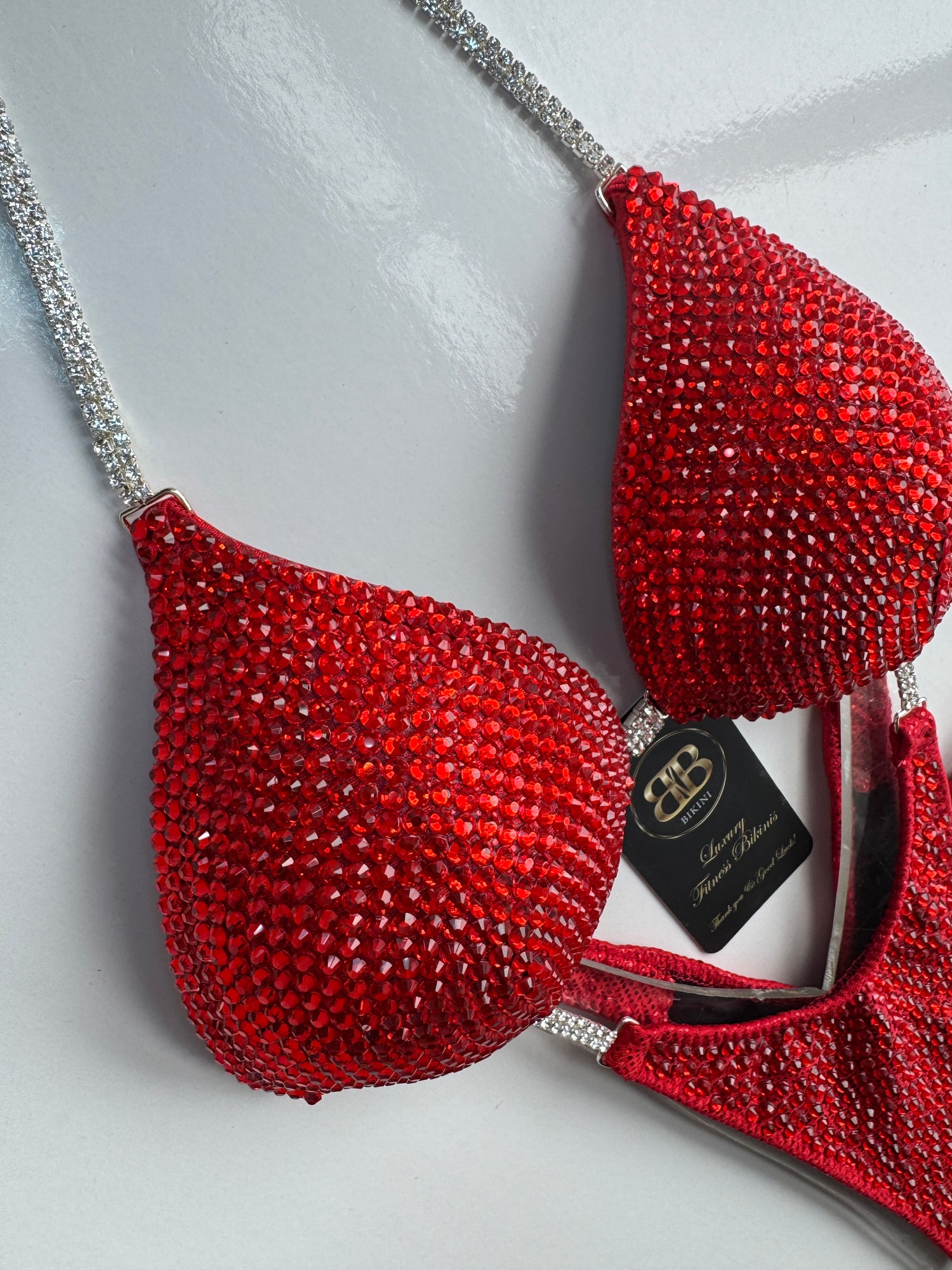 Light Blood Red bikini- A/B cup