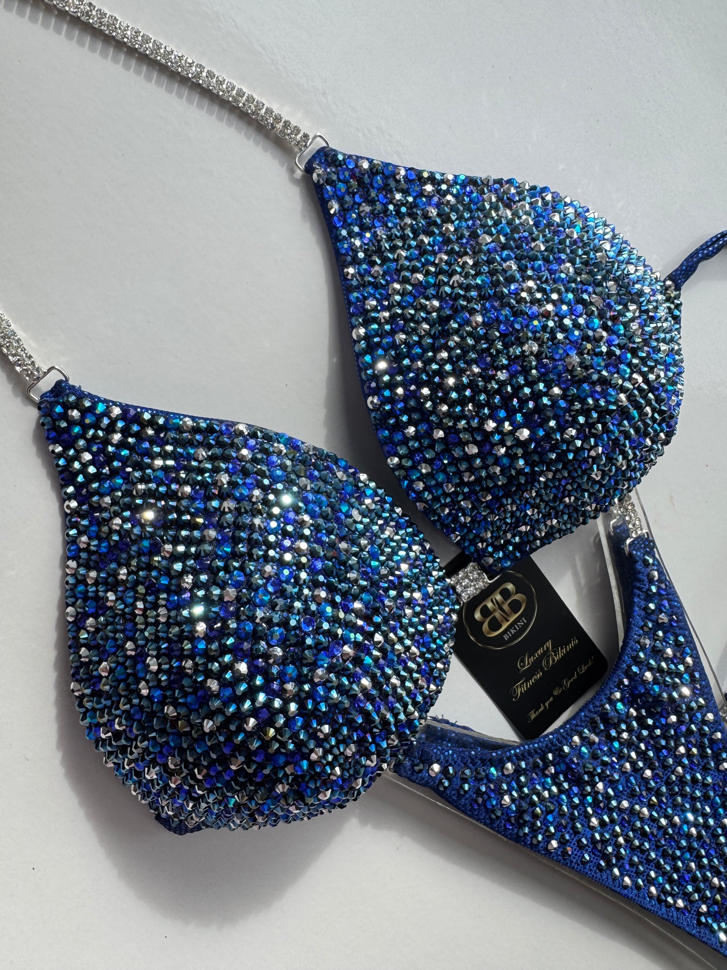 Moonlight blue triangle bikini - D bra cup