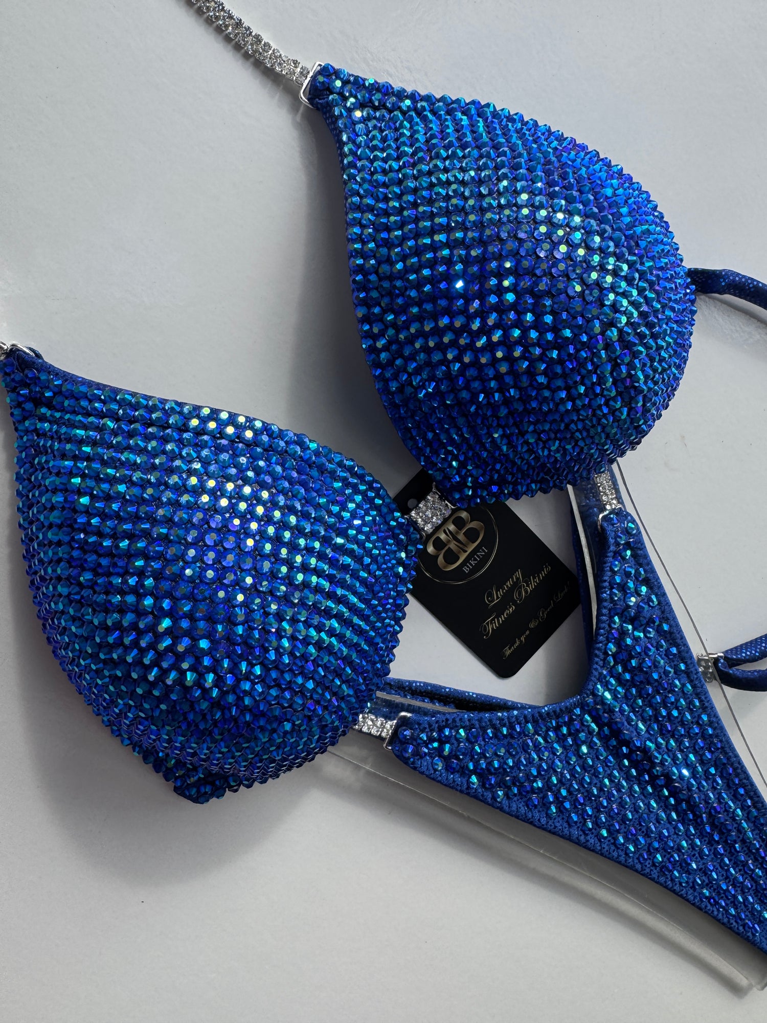 AB Sapphire blue triangle bikini - C/D bra cup