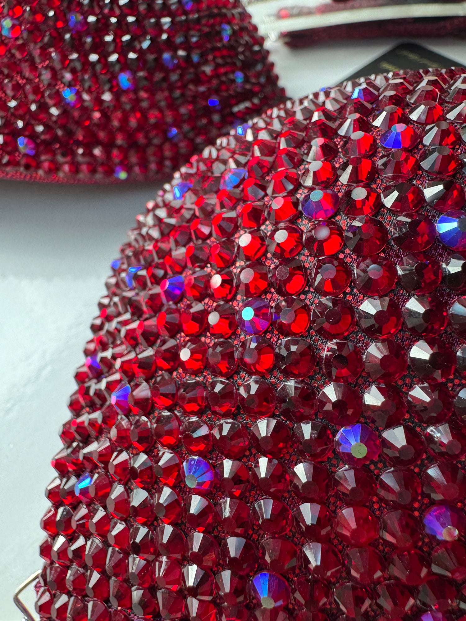 Burgundy red triangle bikini B/ small C cup