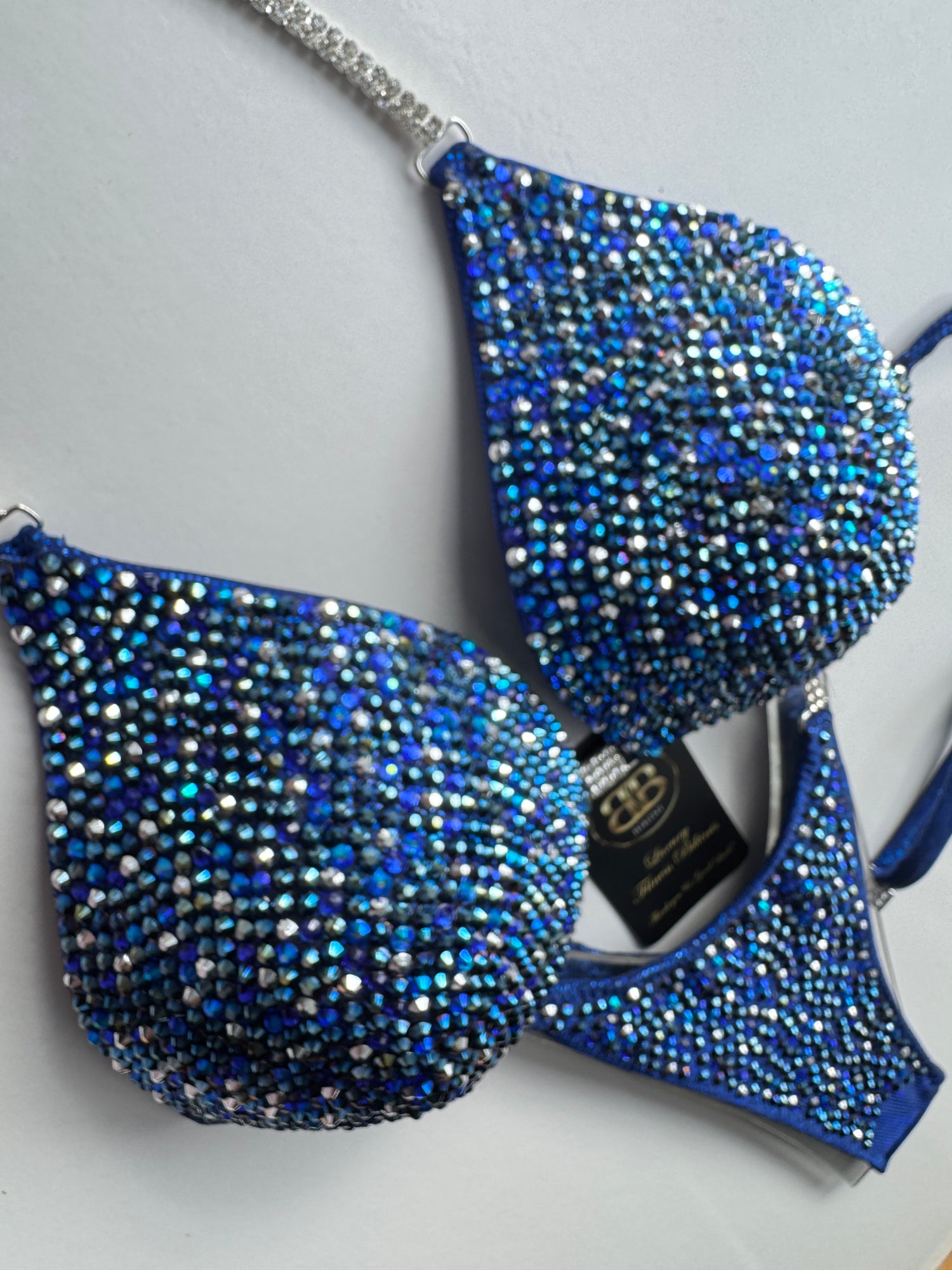 Moonlight blue triangle bikini - D bra cup