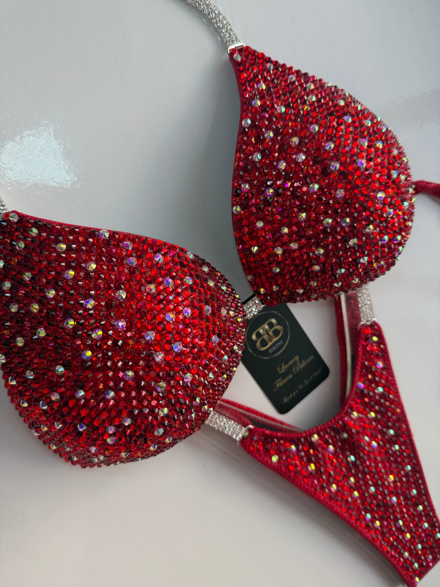 Rose Red triangle bikini - D bra cup