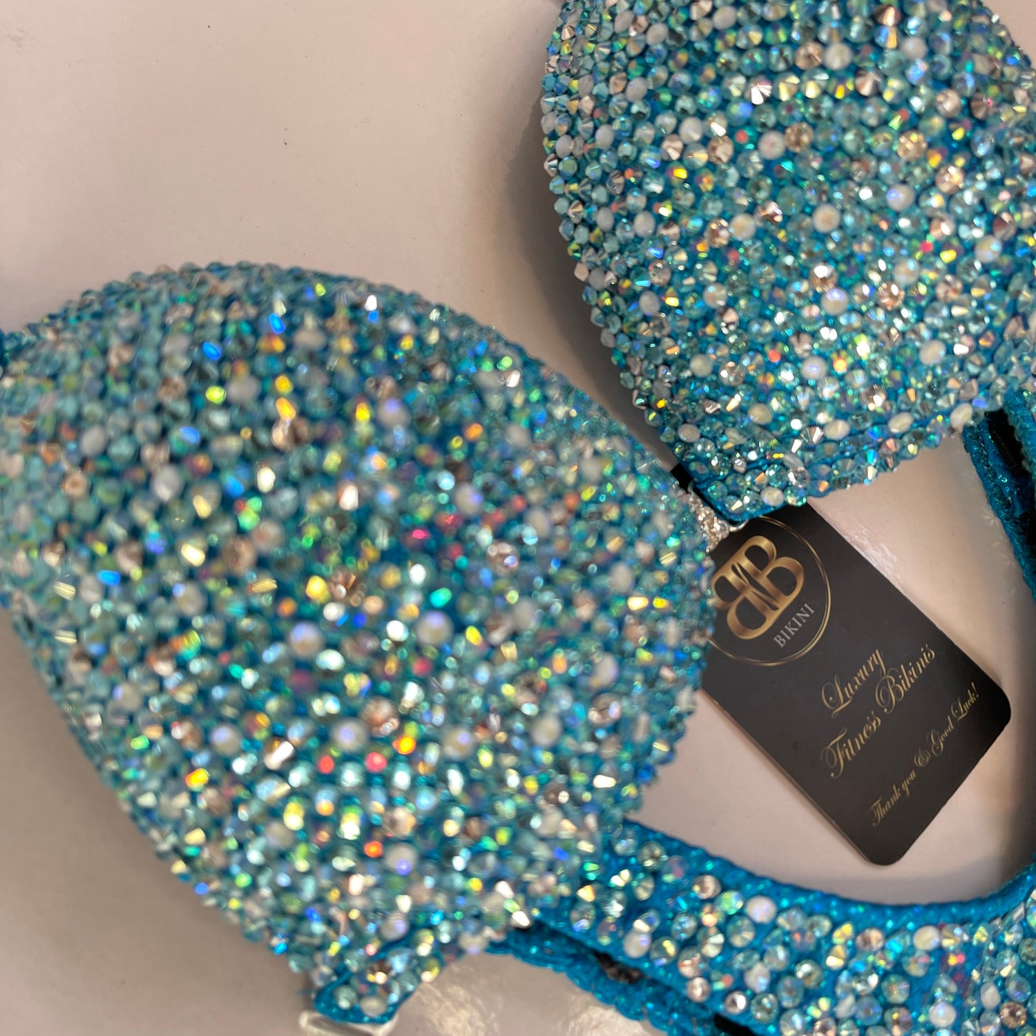 Brand new light blue figure suit - C/small D cup