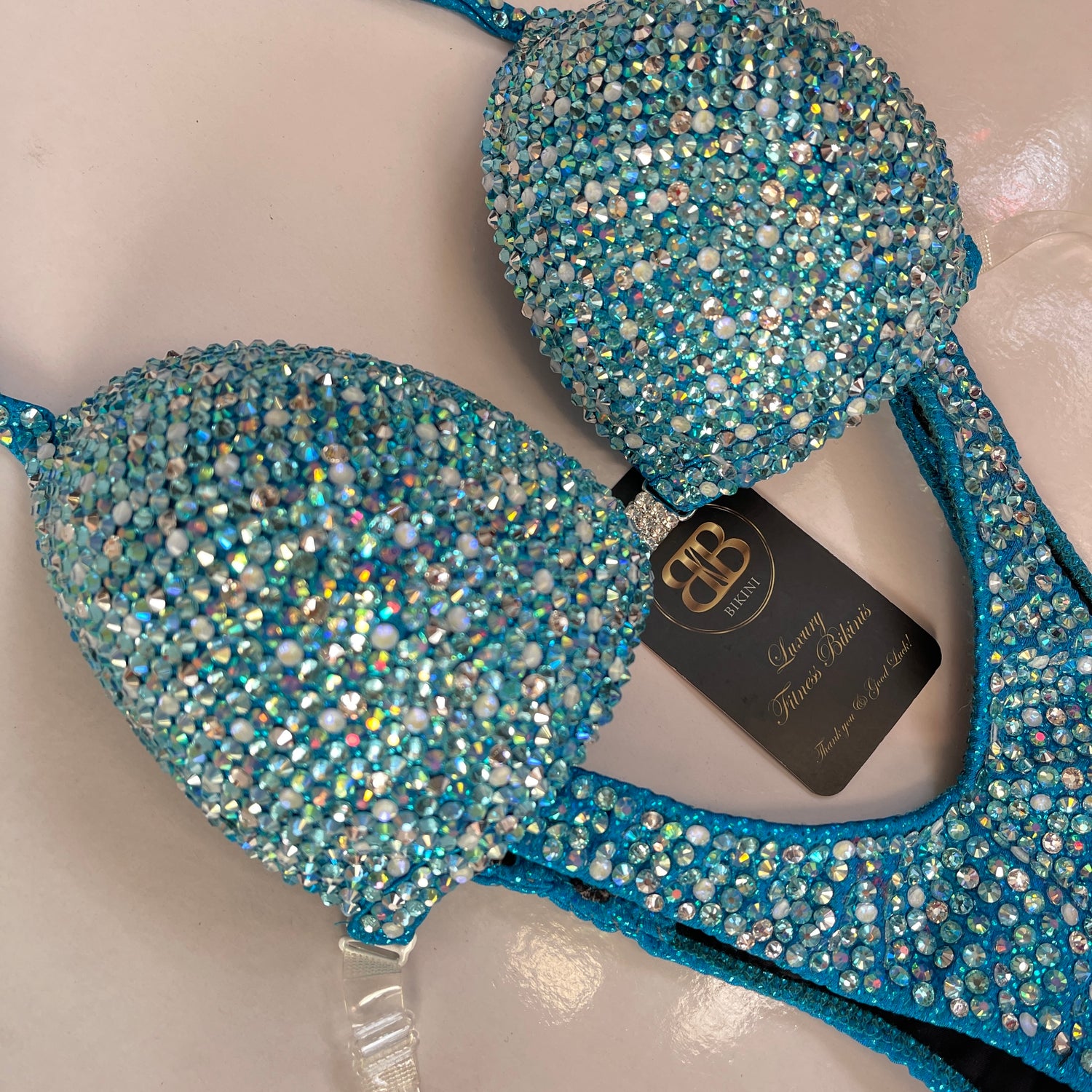 Brand new light blue figure suit - C/small D cup