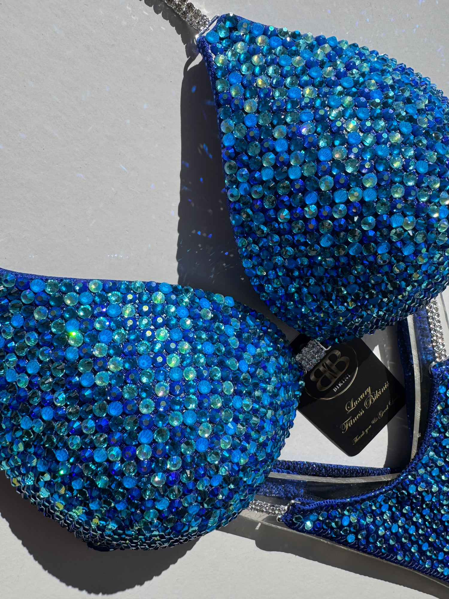 Capri Sky Blue triangle bikini - B/C bra cup