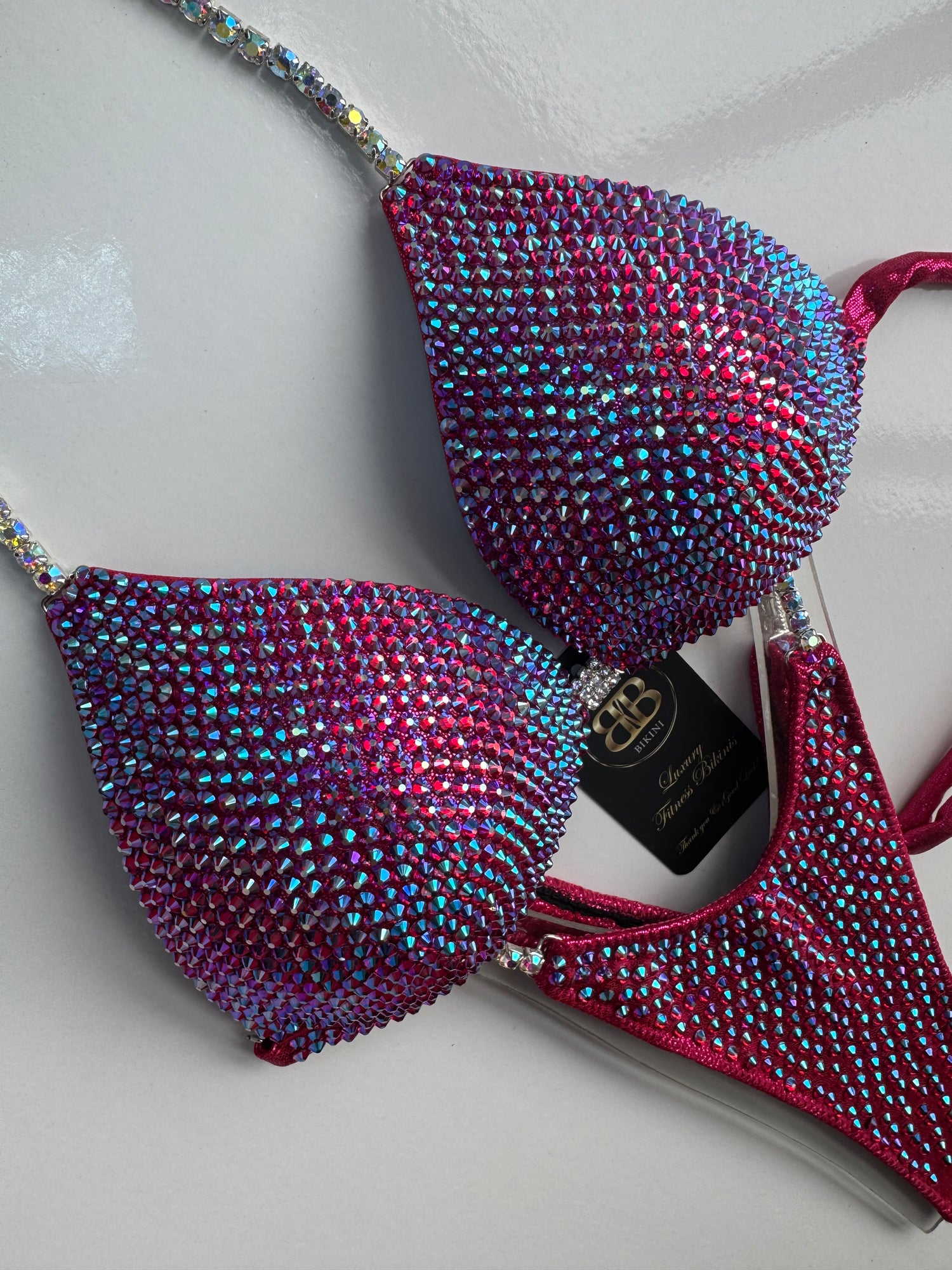 Fuchsia AB Siam triangle bikini -A/B bra cup