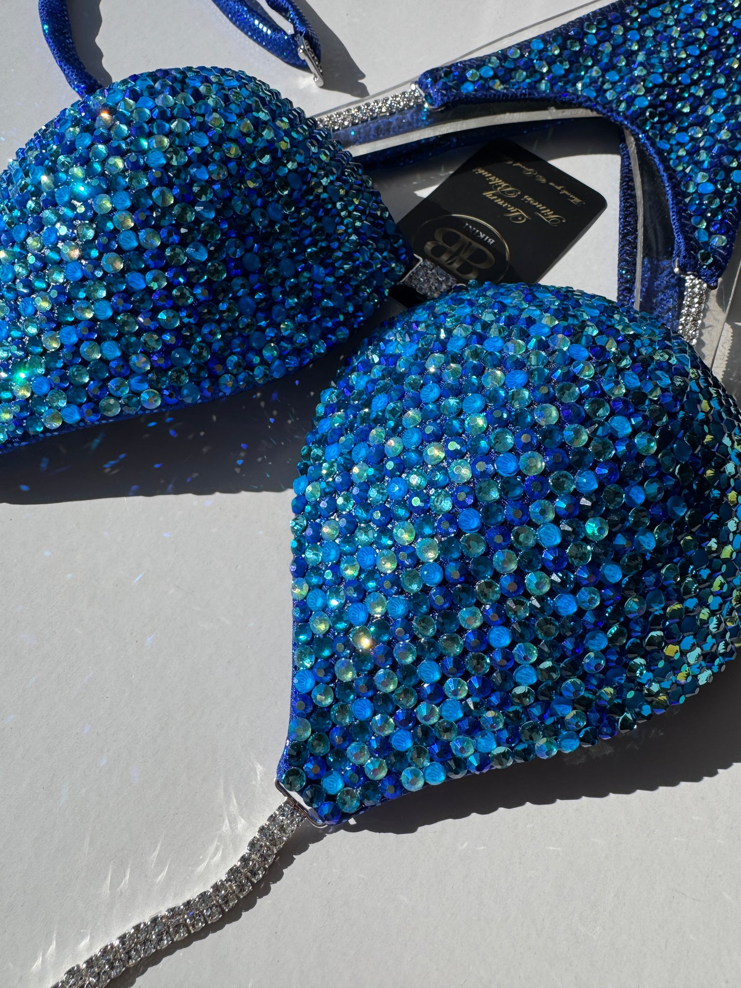 Capri Sky Blue triangle bikini - B/C bra cup