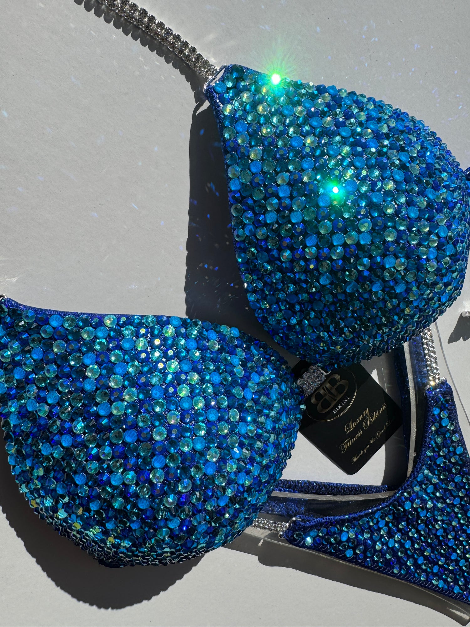 Capri Sky Blue triangle bikini - B/C bra cup