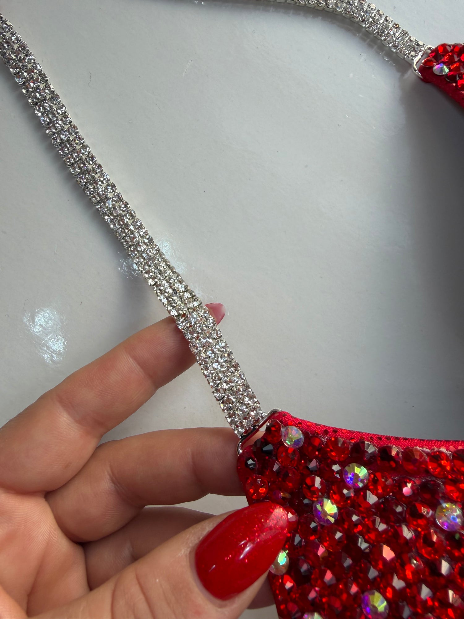 Rose Red triangle bikini - D bra cup