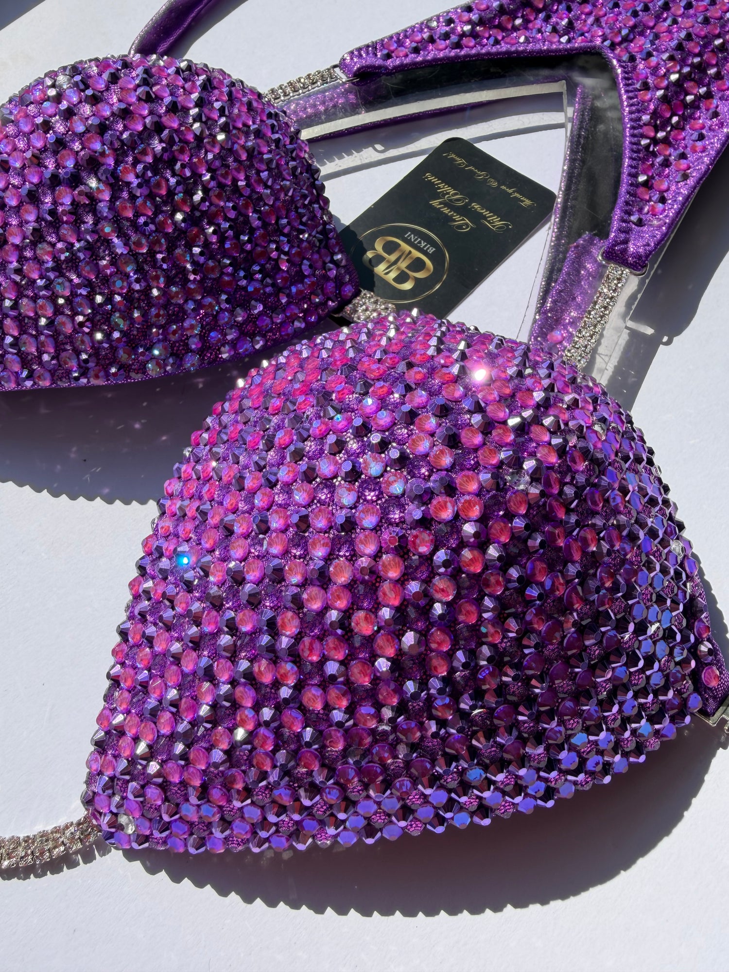 Orchid Purple triangle bikini - C/D bra cup - ready to buy