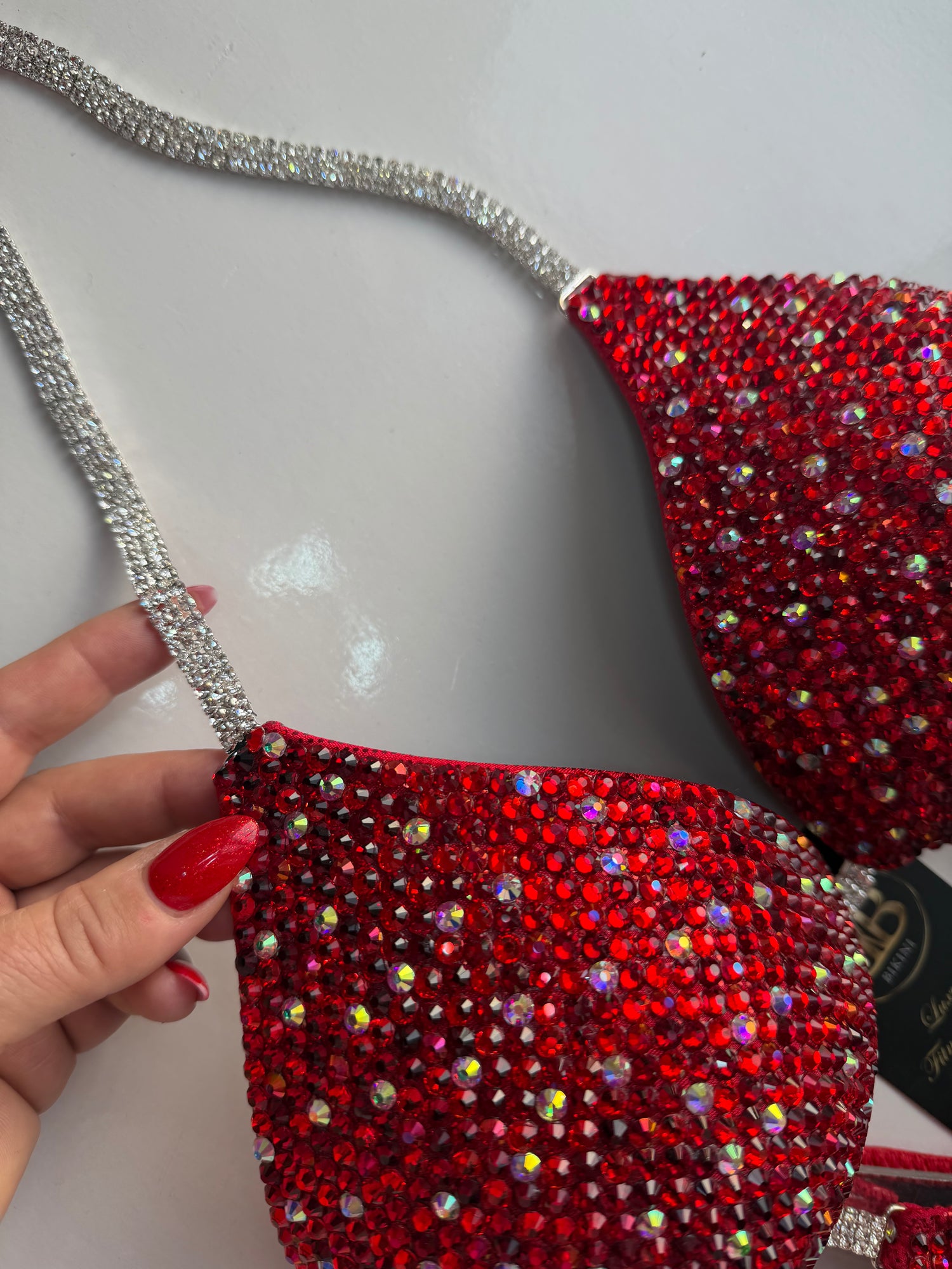 Rose Red triangle bikini - D bra cup