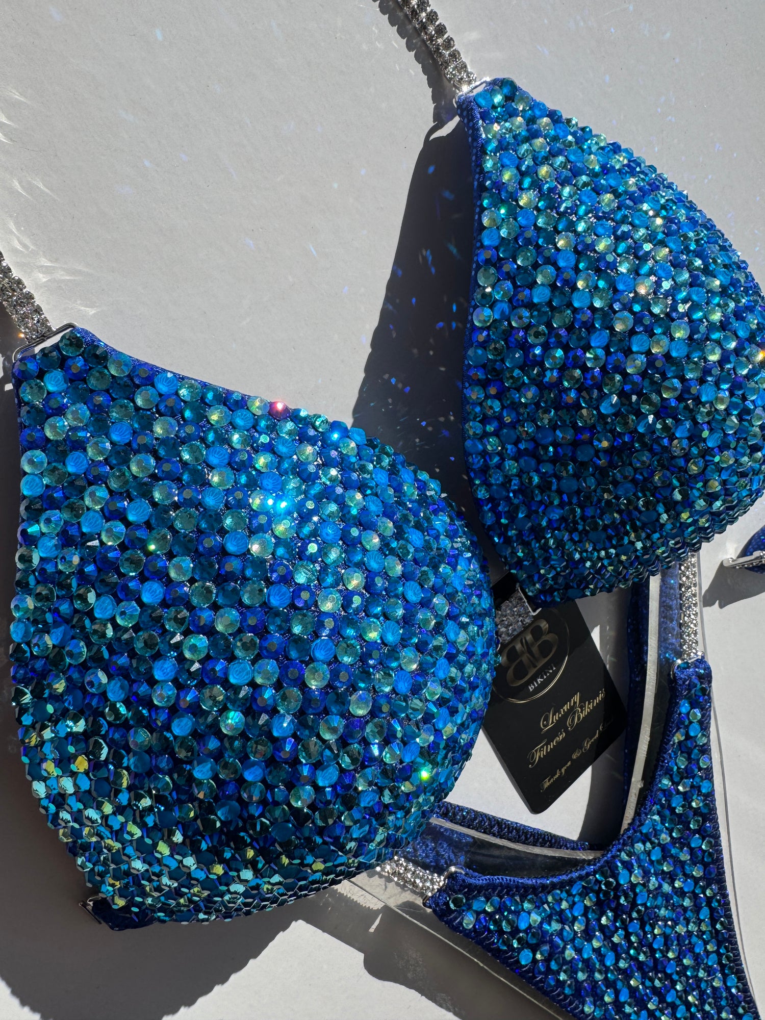 Capri Sky Blue triangle bikini - B/C bra cup