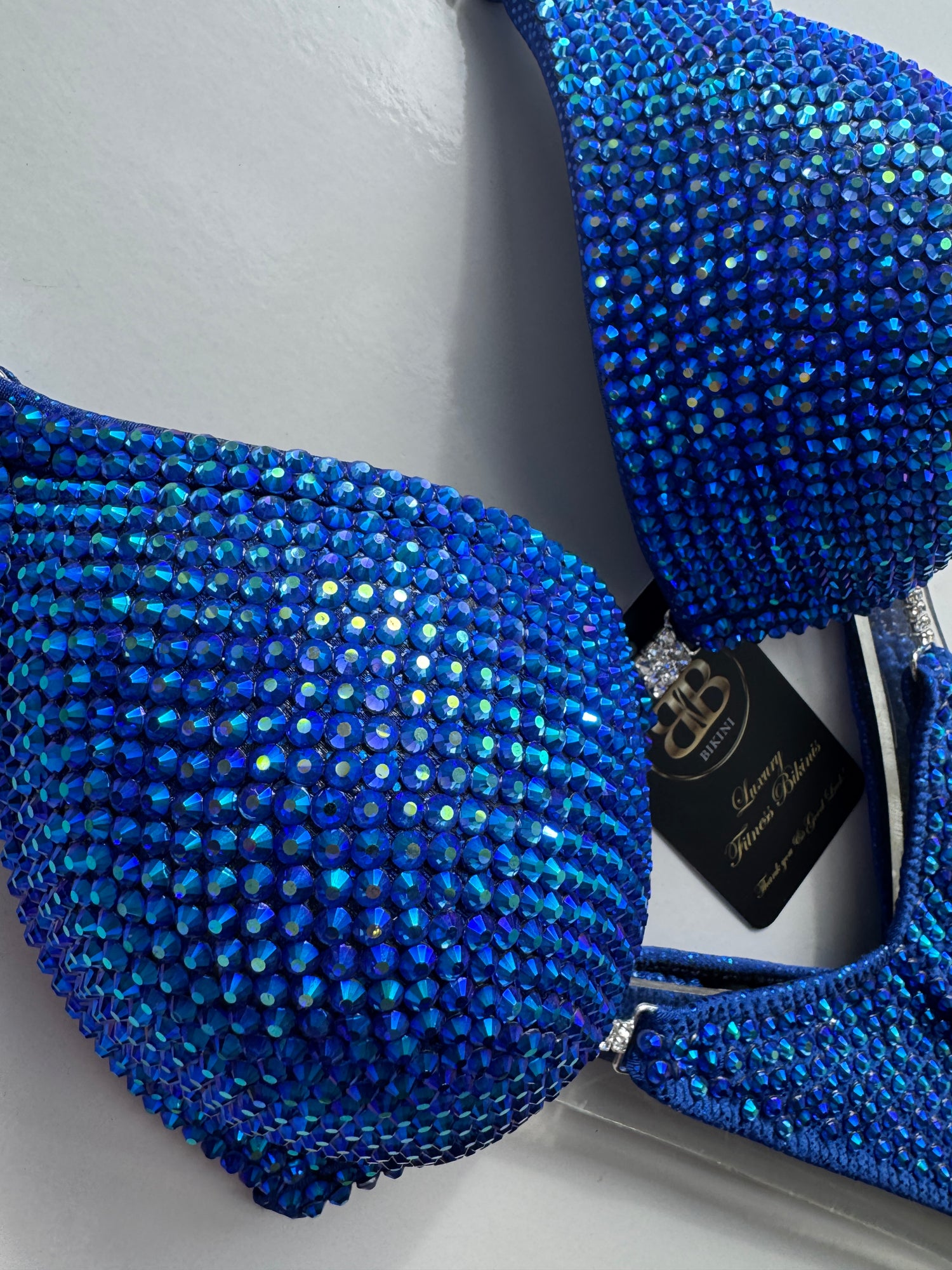 AB Sapphire blue triangle bikini - C/D bra cup