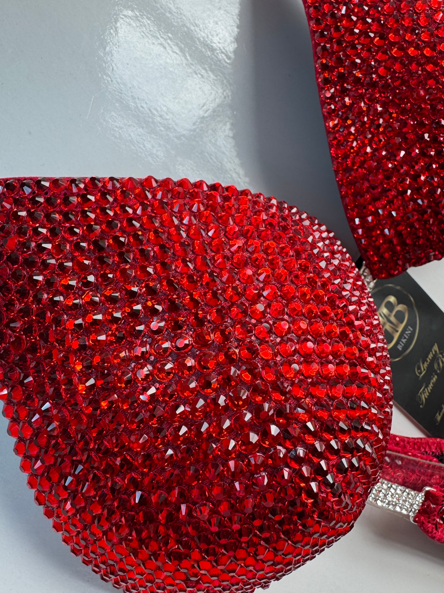 Radiant Blood Red NPC triangle bikini