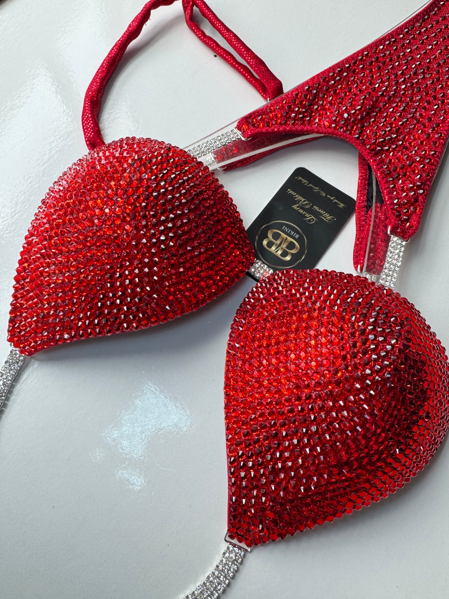 Radiant Blood Red NPC triangle bikini