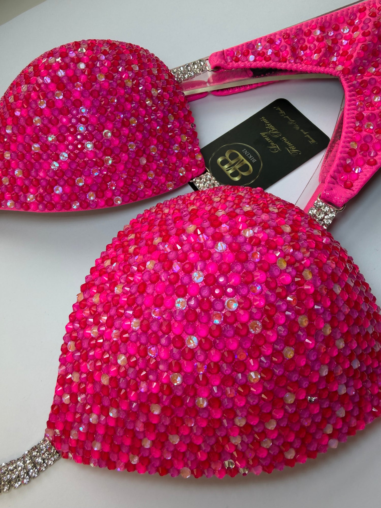 Barbie neon pink triangle bikini - D/DD bra cup (no. 266) - ready to buy