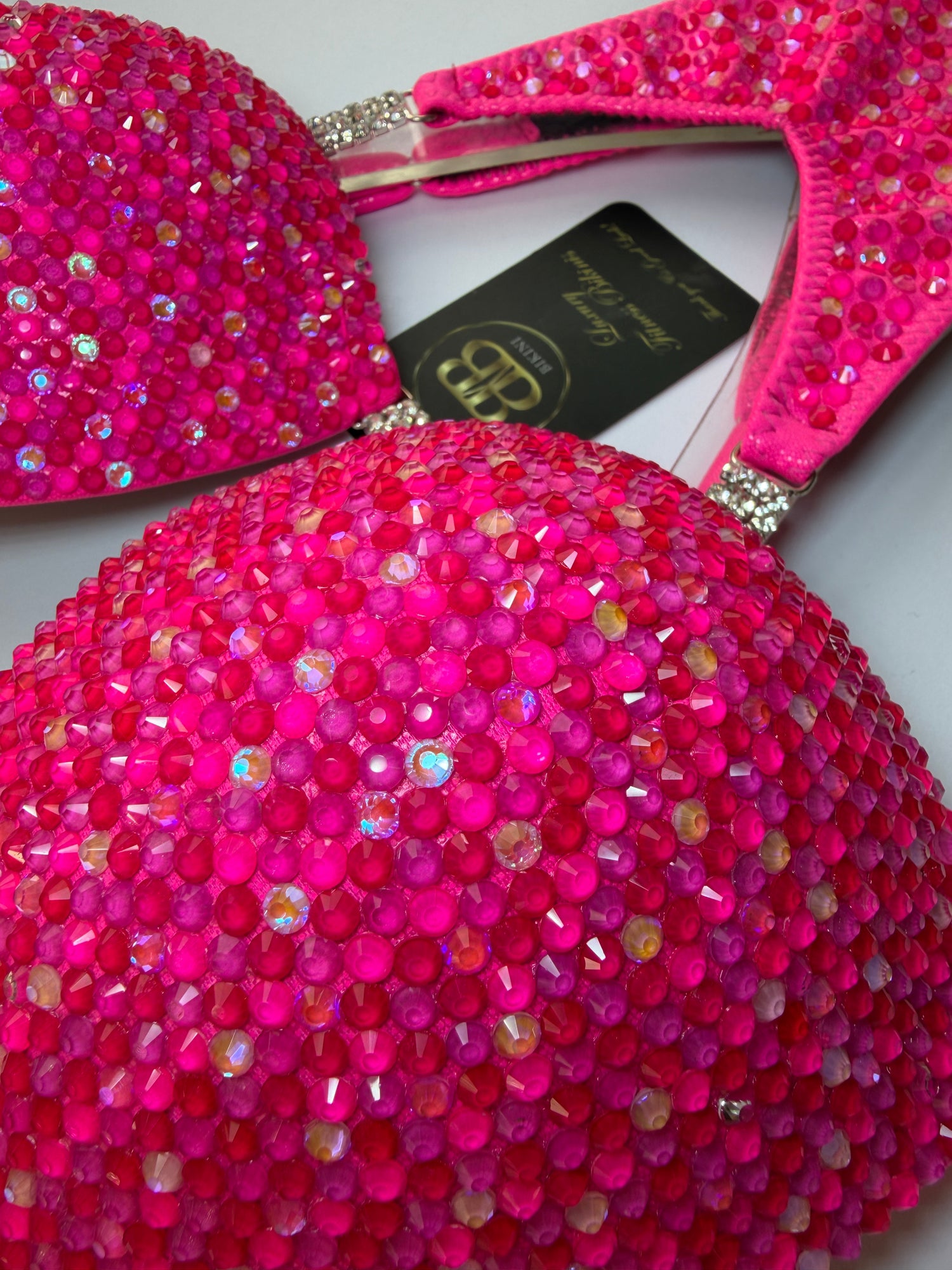 Barbie neon pink triangle bikini - D/DD bra cup (no. 266) - ready to buy