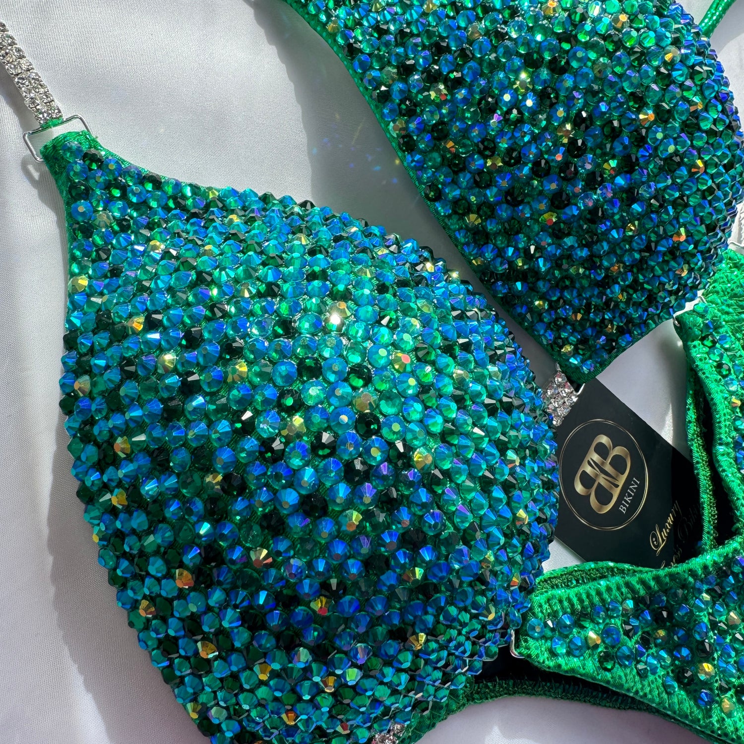 Spring Sea Green Triangle Competition Bikini