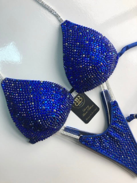 Cobal Blue triangle bikini - B cup