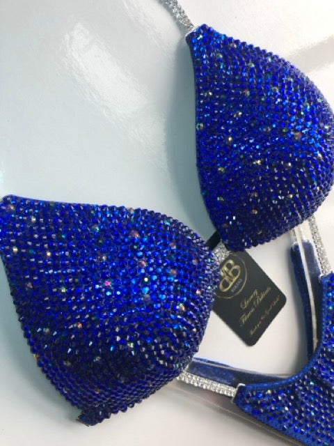 Cobal Blue triangle bikini - B cup