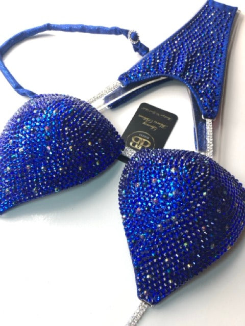 Cobal Blue triangle bikini - B cup
