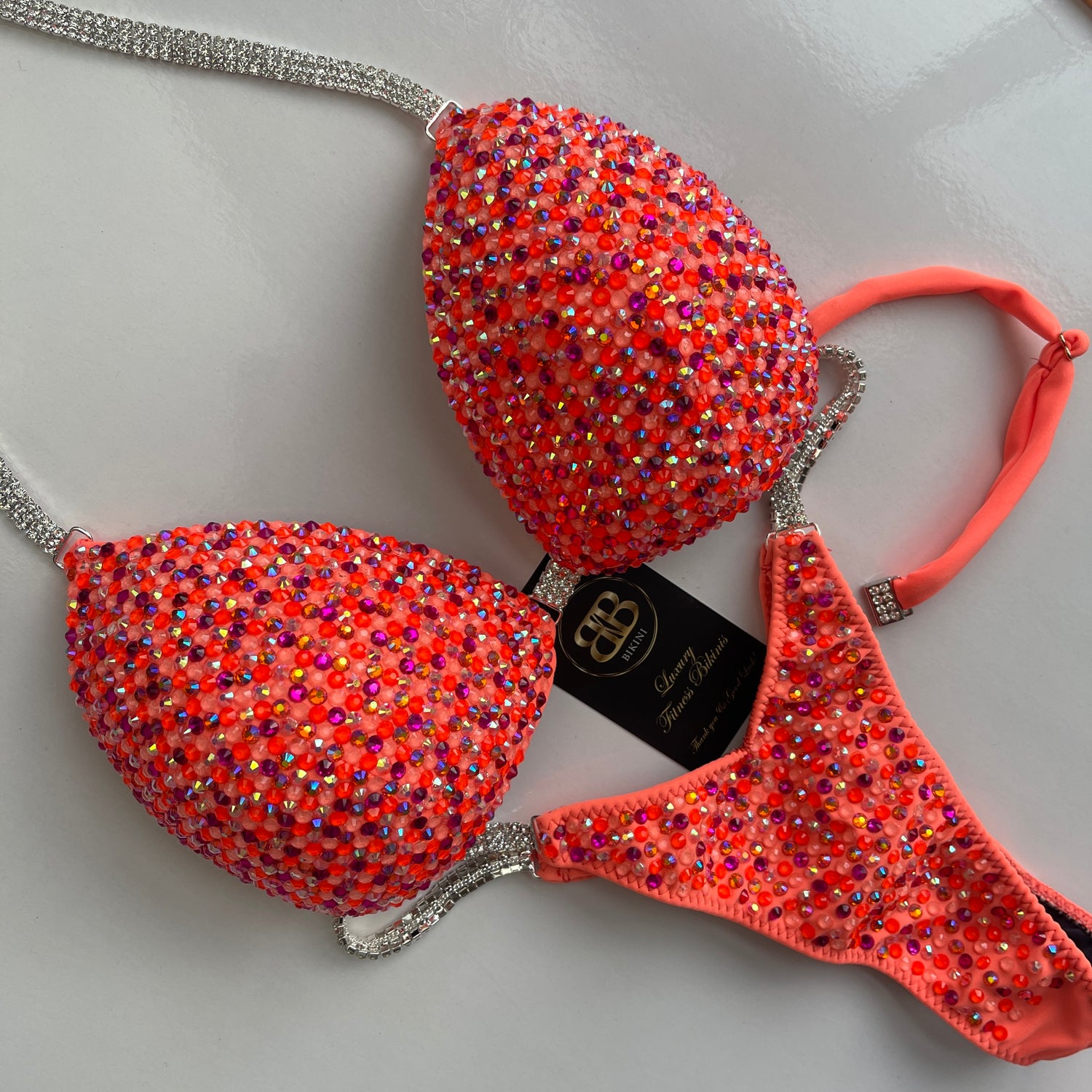 Orange Coral NPC style bikinii