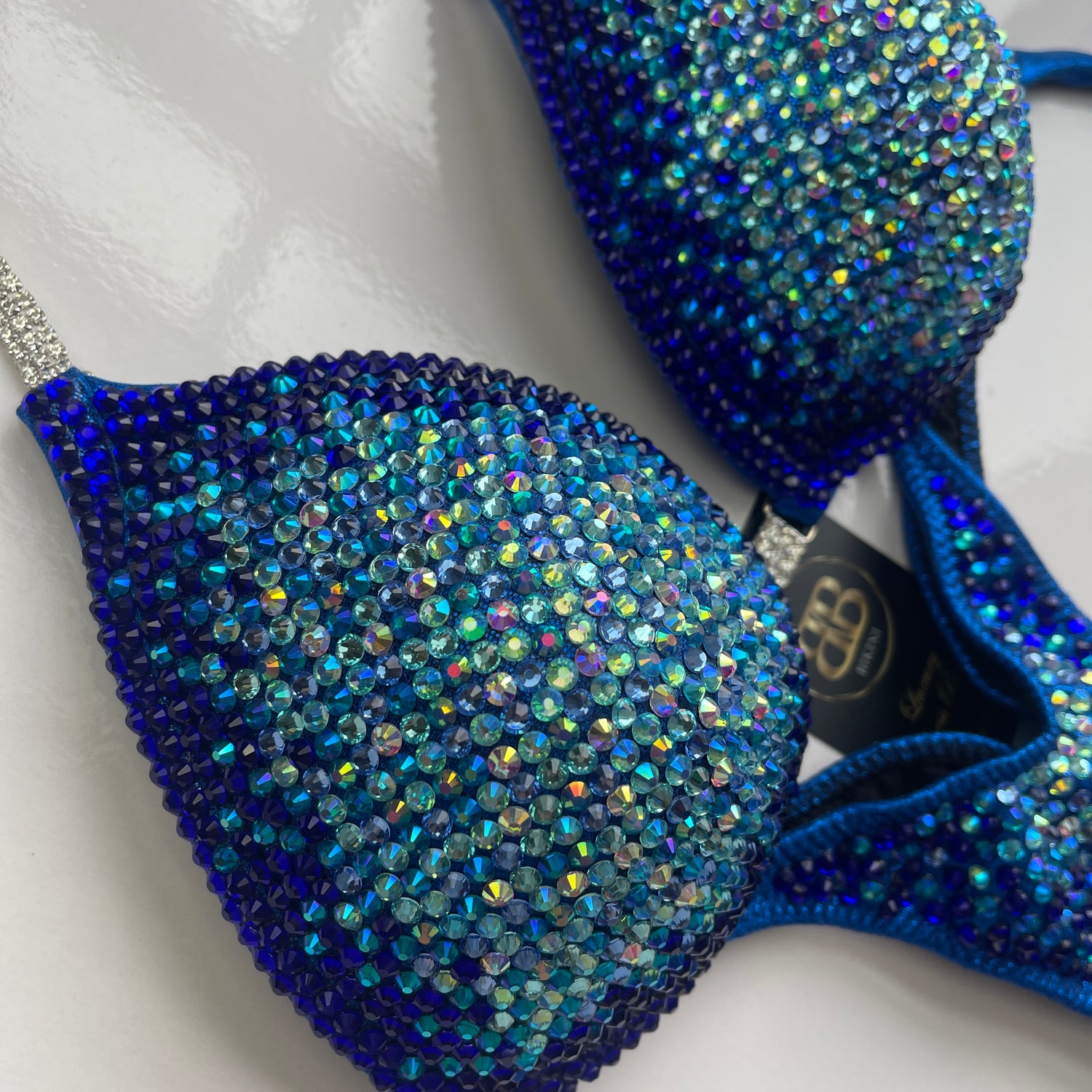 Brand New Blue Middle Ombre NPC style bikini - C/D cup