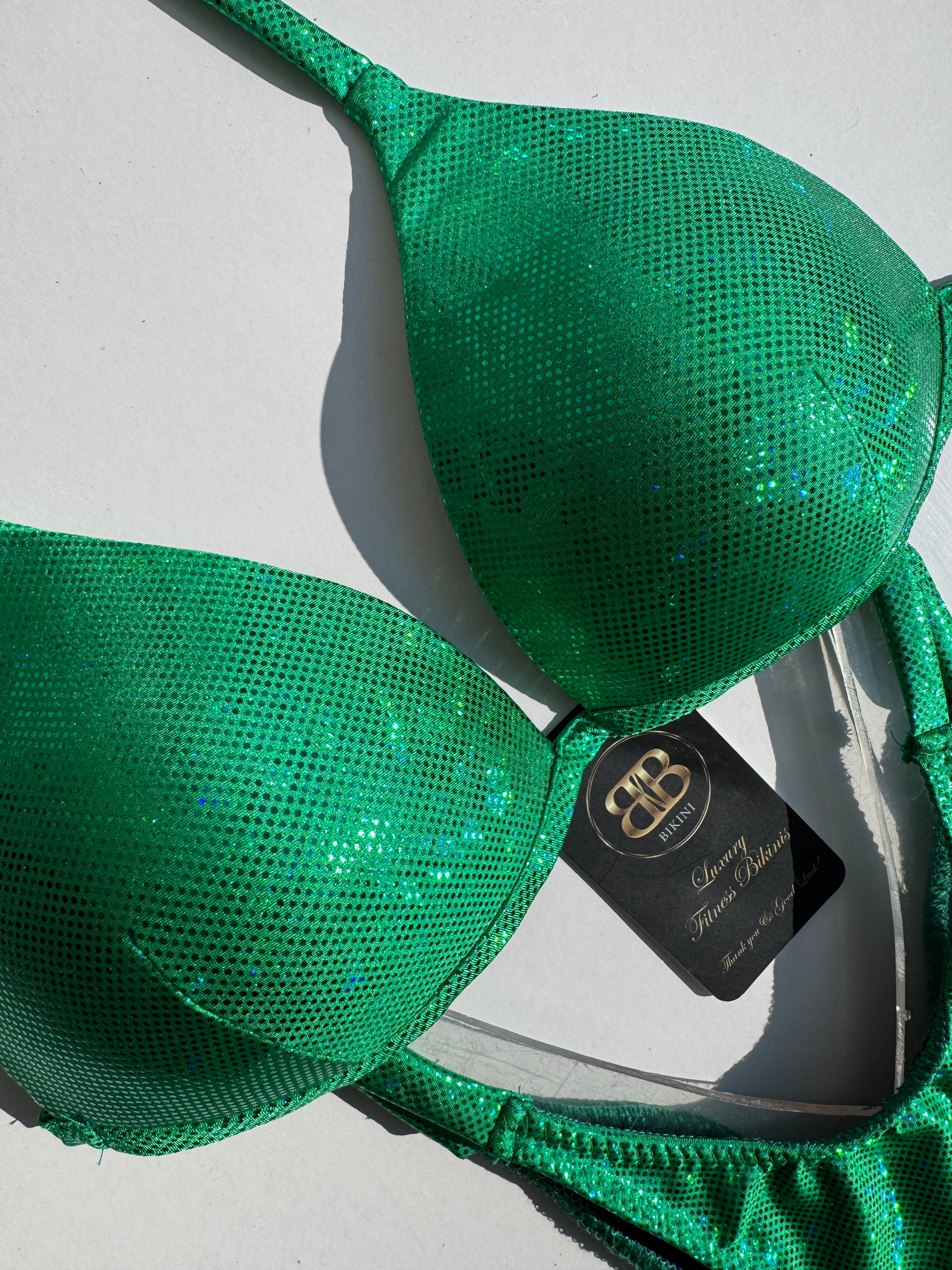 FIT MODEL BIKINI - EMERALD GREEN B/small C bra cup