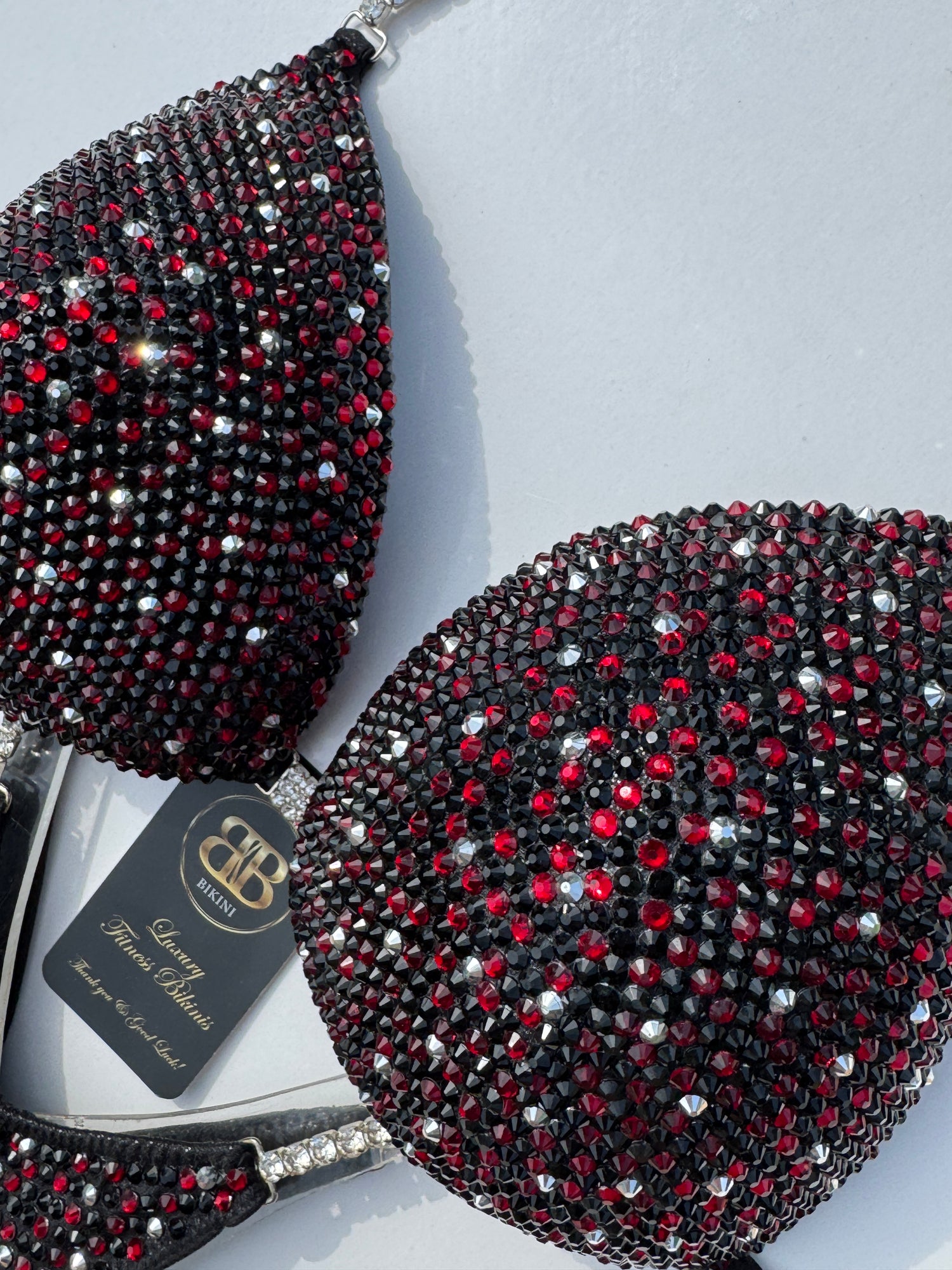 Brand new NPC style dark burgundy red and black - DD/E bra cup