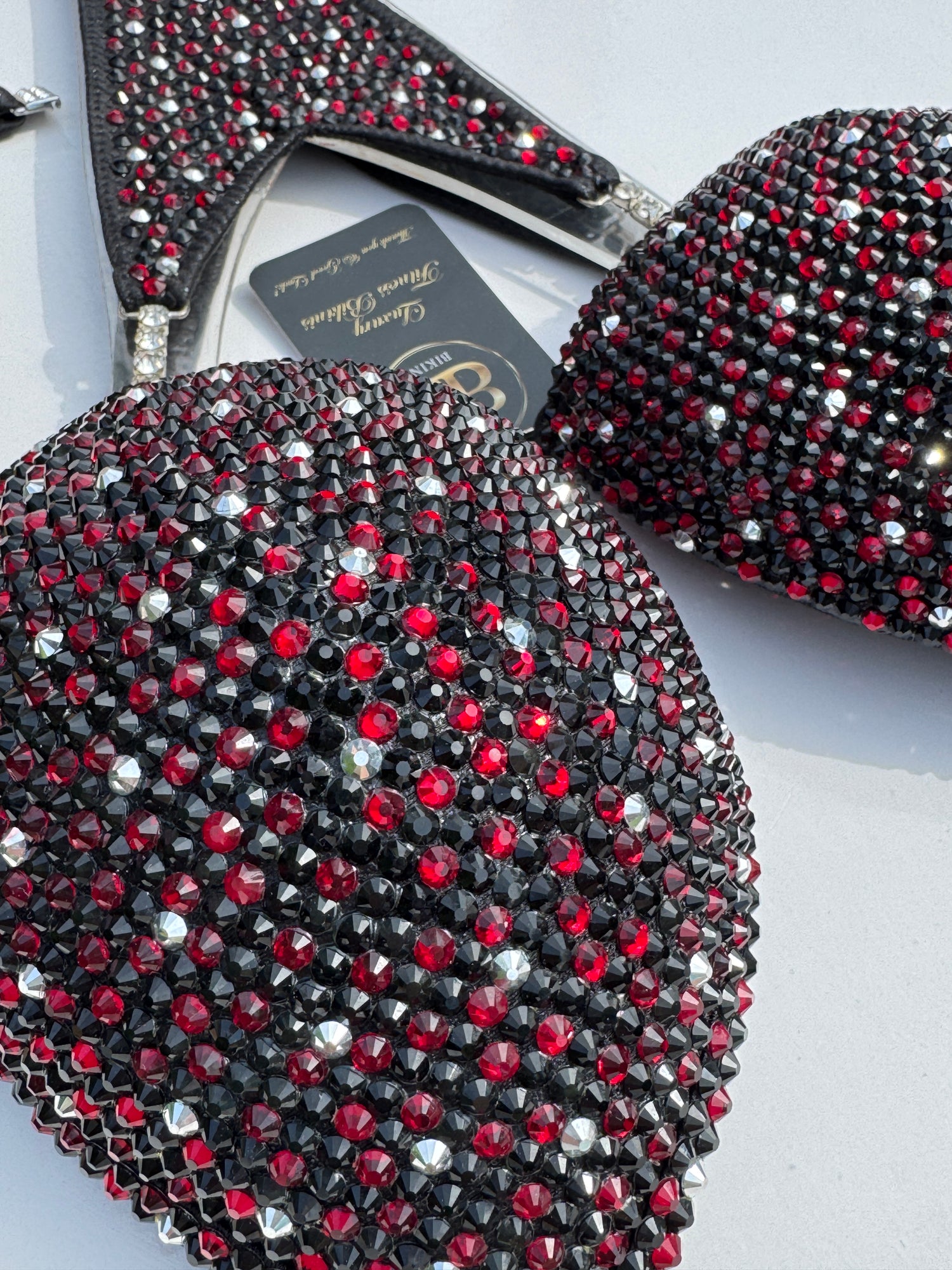 Brand new NPC style dark burgundy red and black - DD/E bra cup