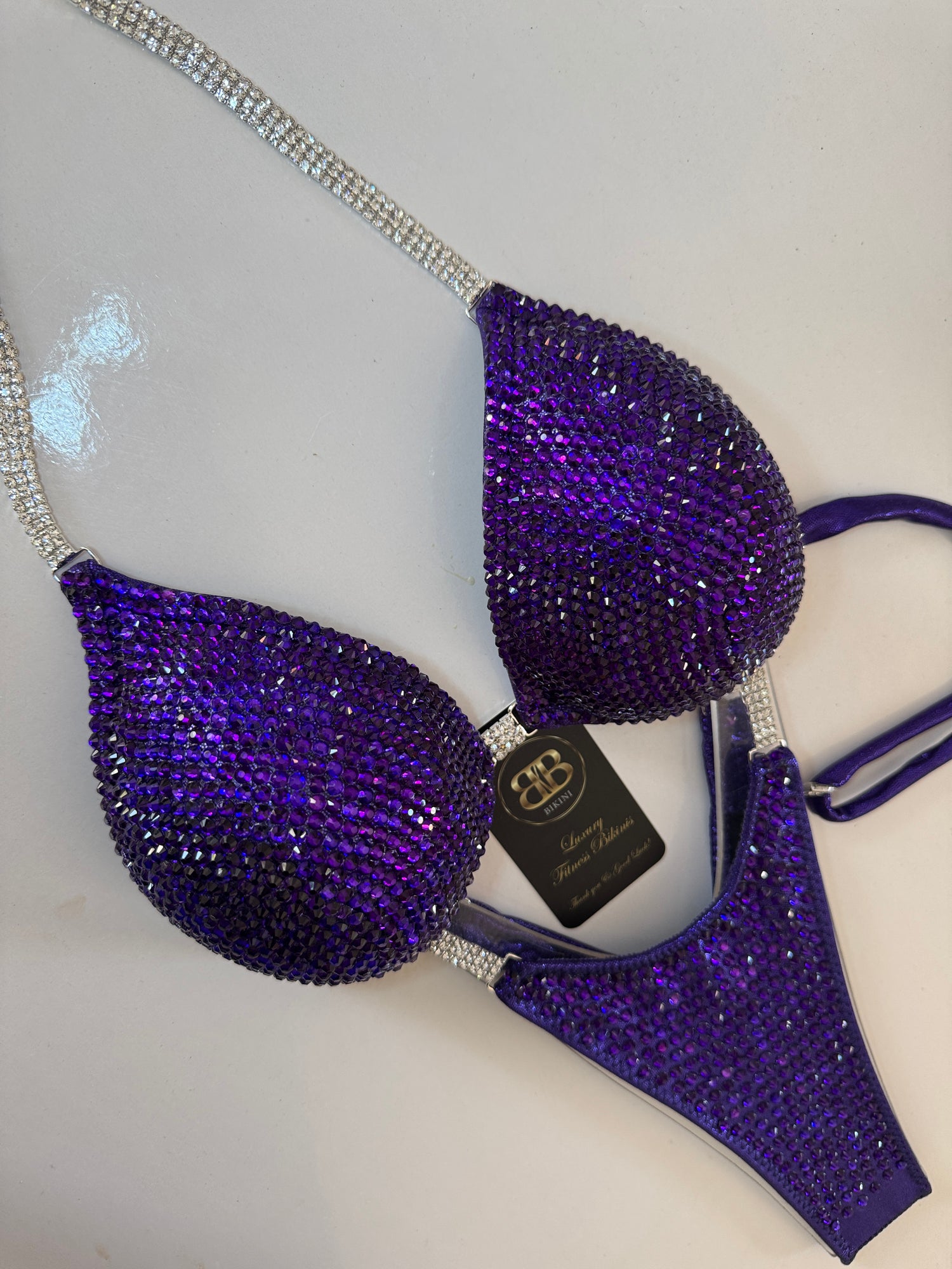 Brand new deep purple bikini - B bra cup