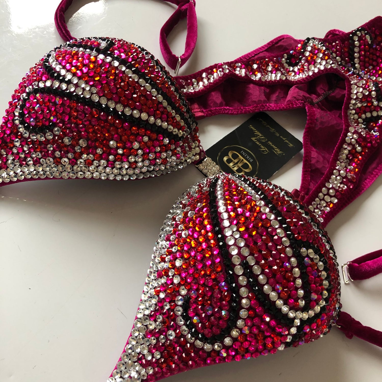 (Anita) Fully crystallised figure suit