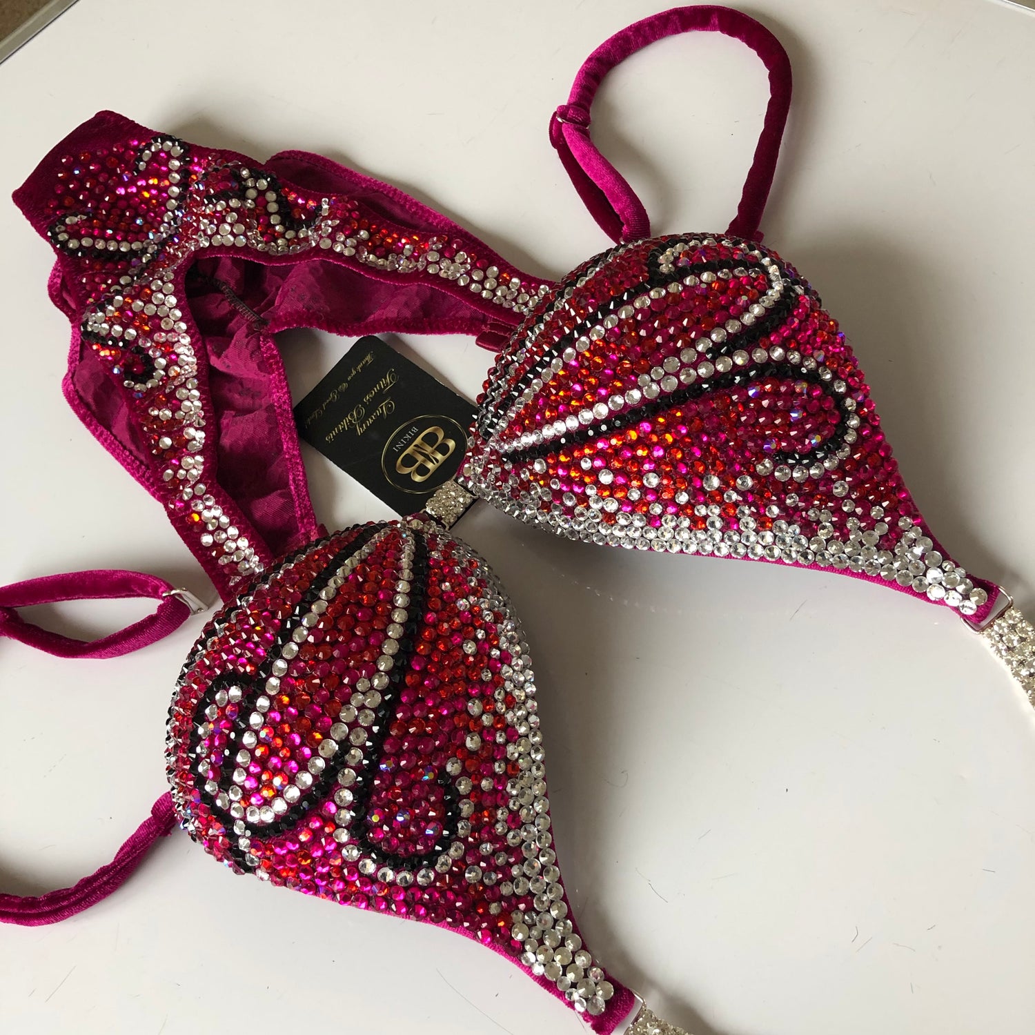 (Anita) Fully crystallised figure suit