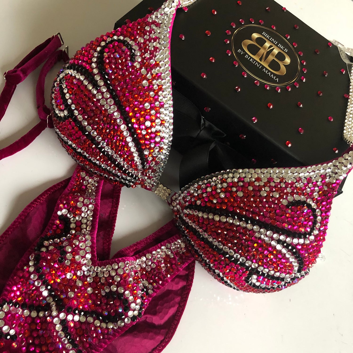 (Anita) Fully crystallised figure suit