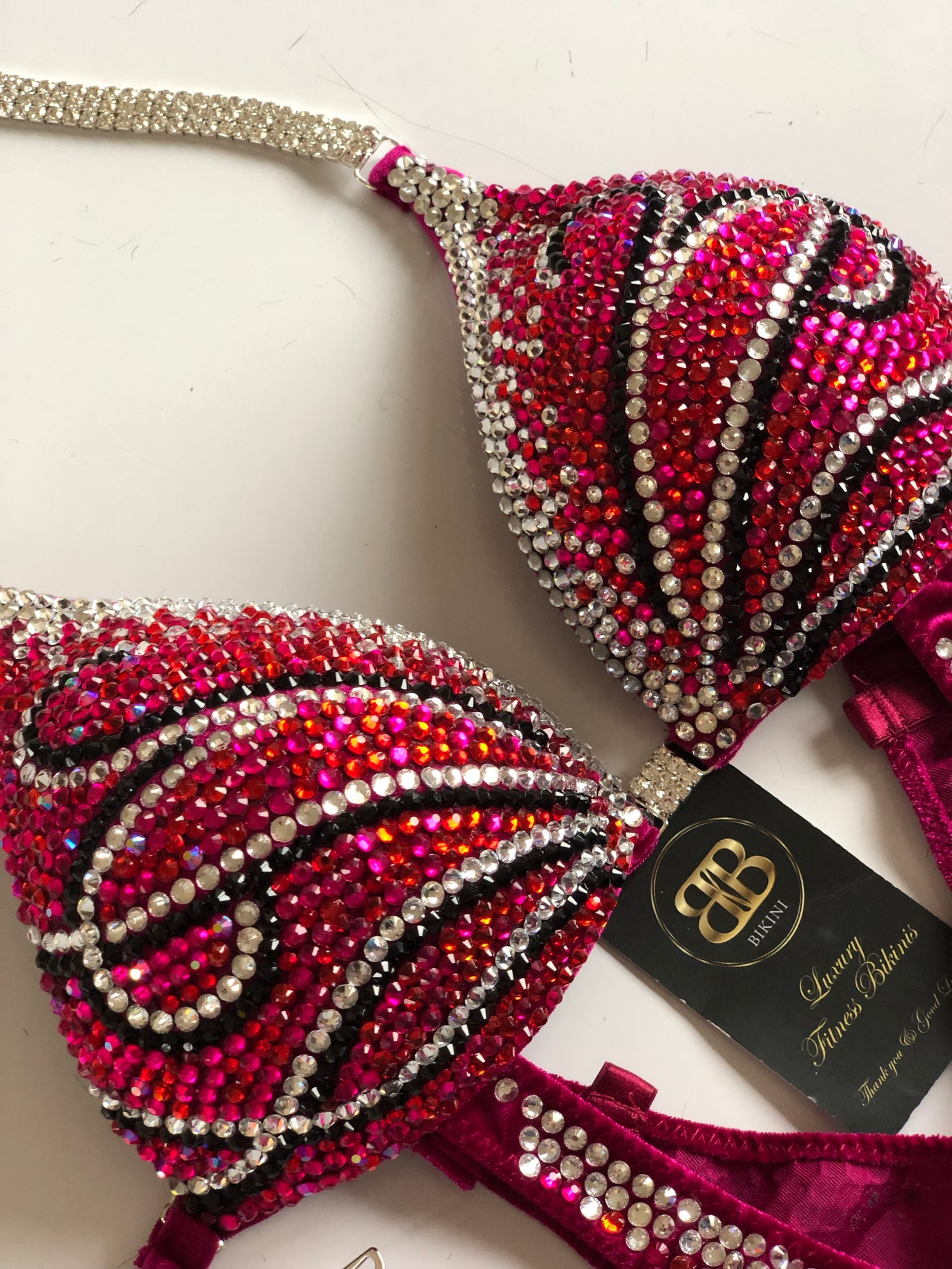 (Anita) Fully crystallised figure suit