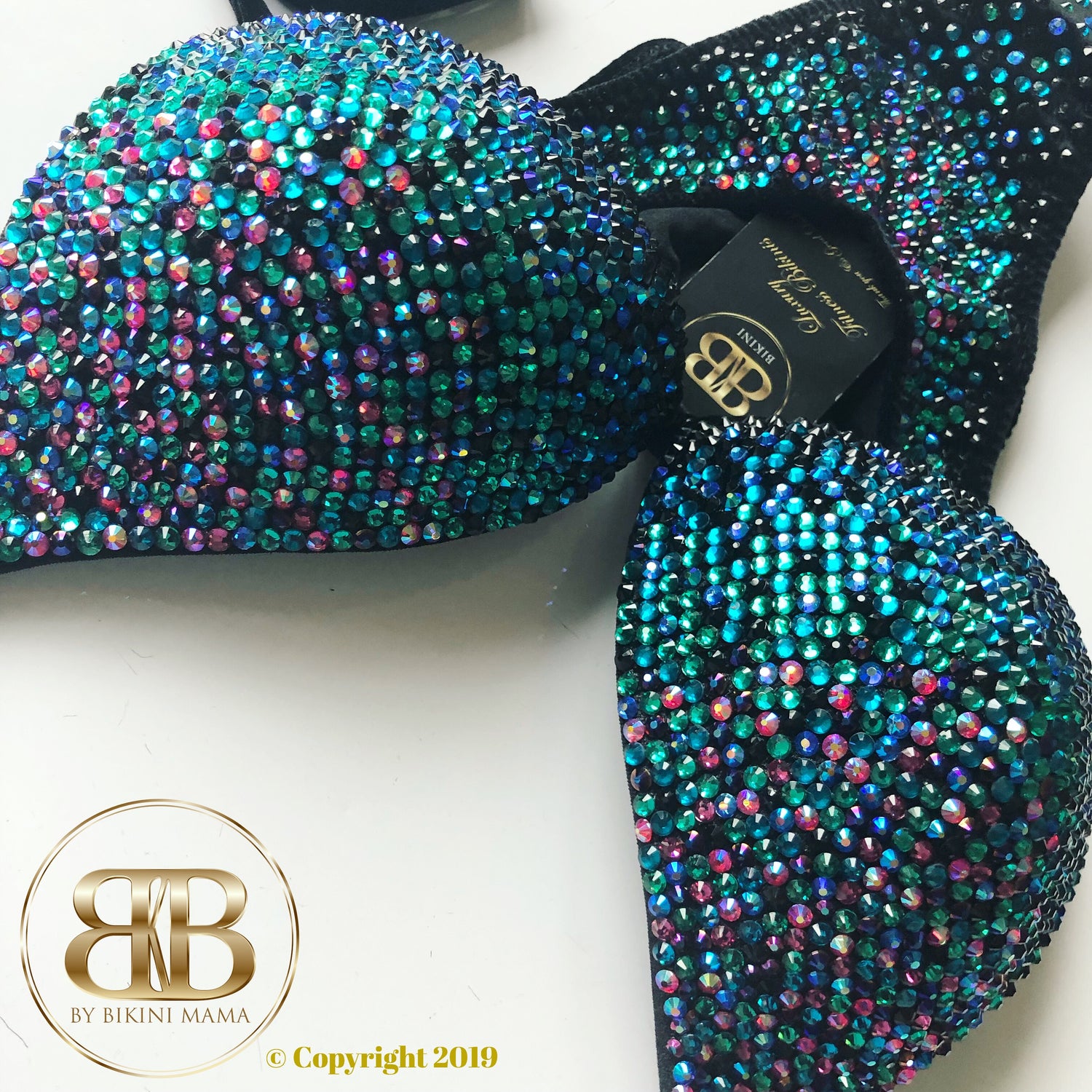 (Bali) Zircon ombré competition bikini