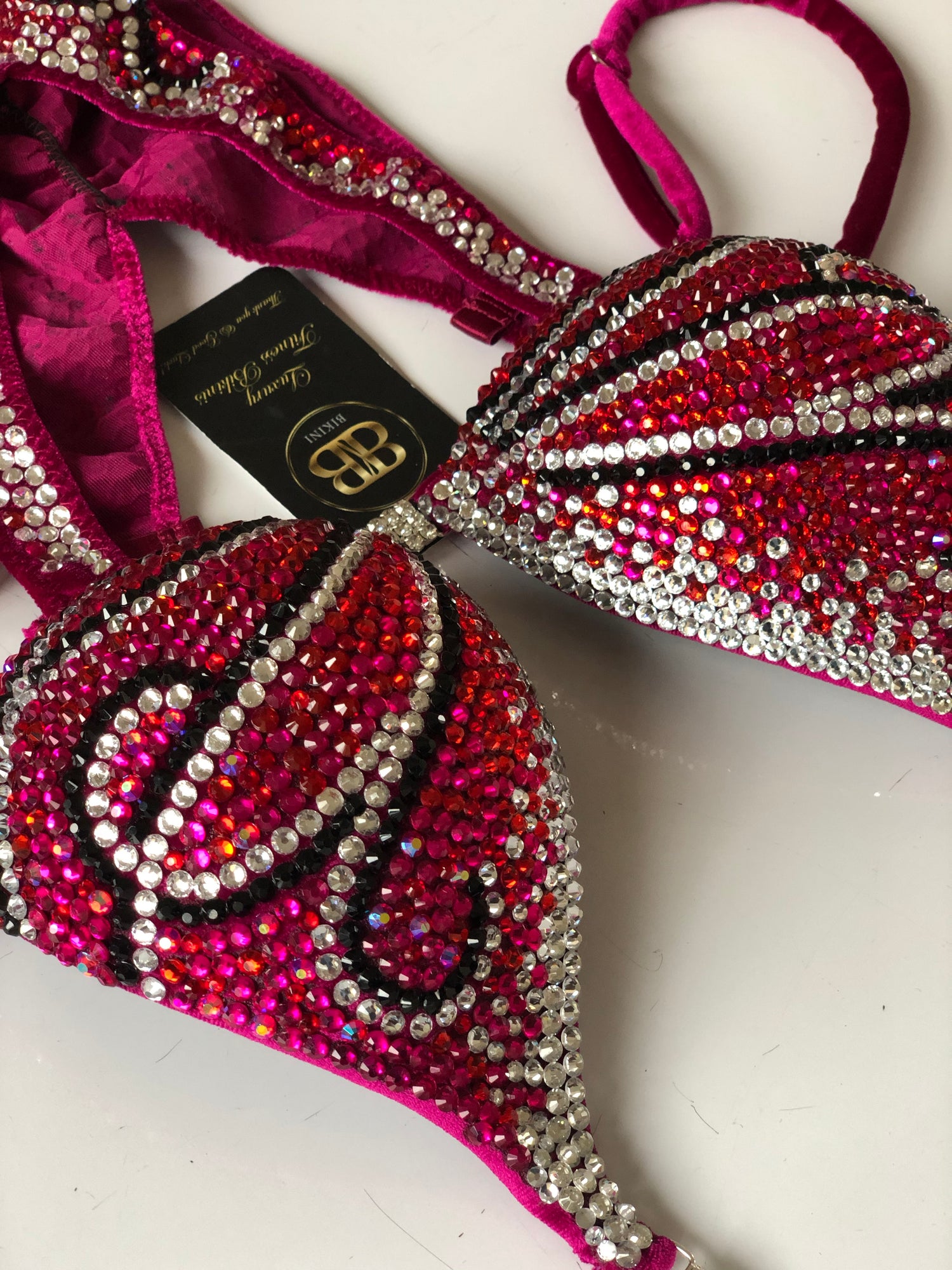 (Anita) Fully crystallised figure suit