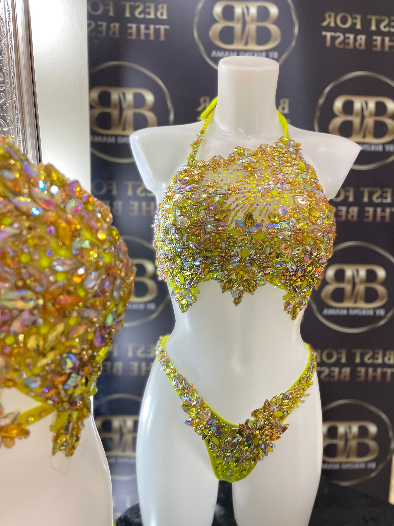 Yellow and Gold Couture bikini