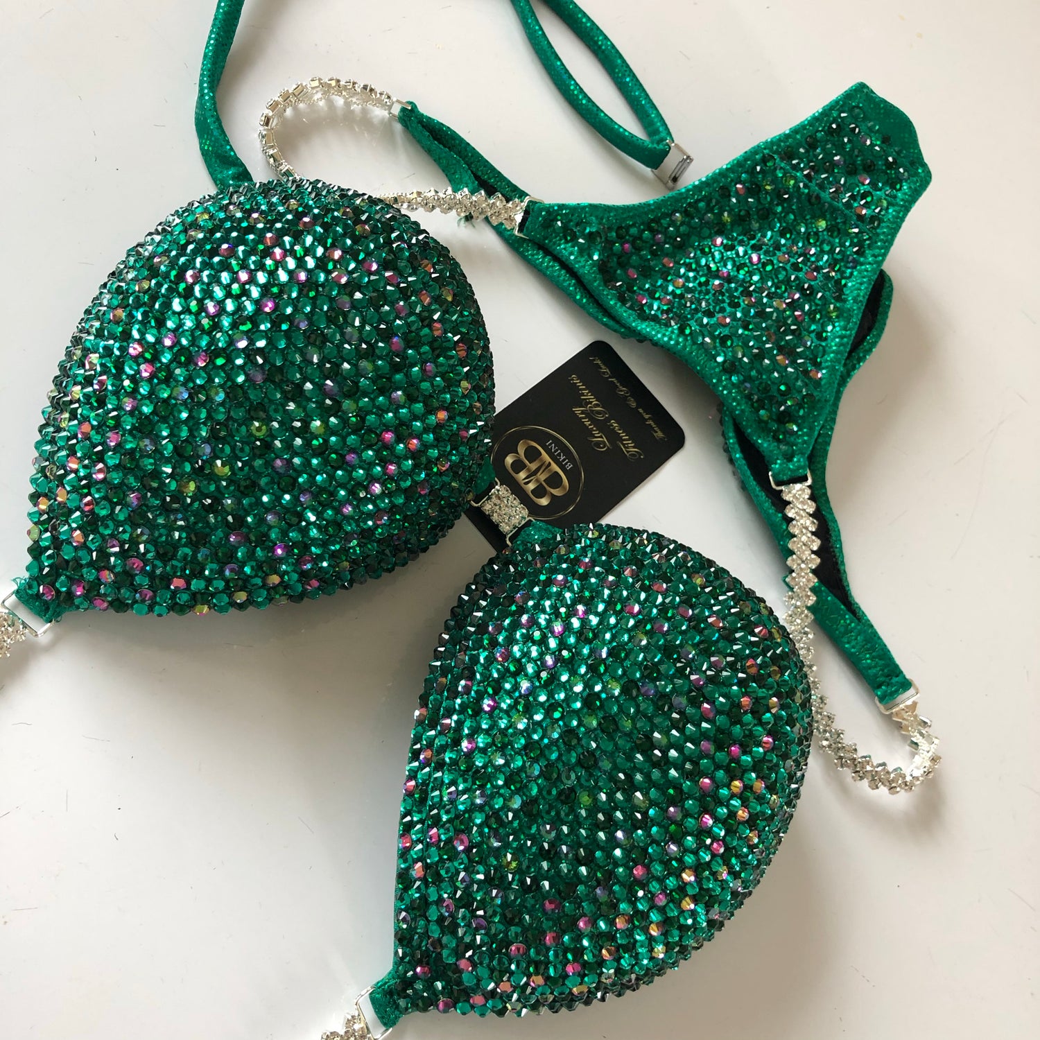 Green Volcano NPC style competition bikini