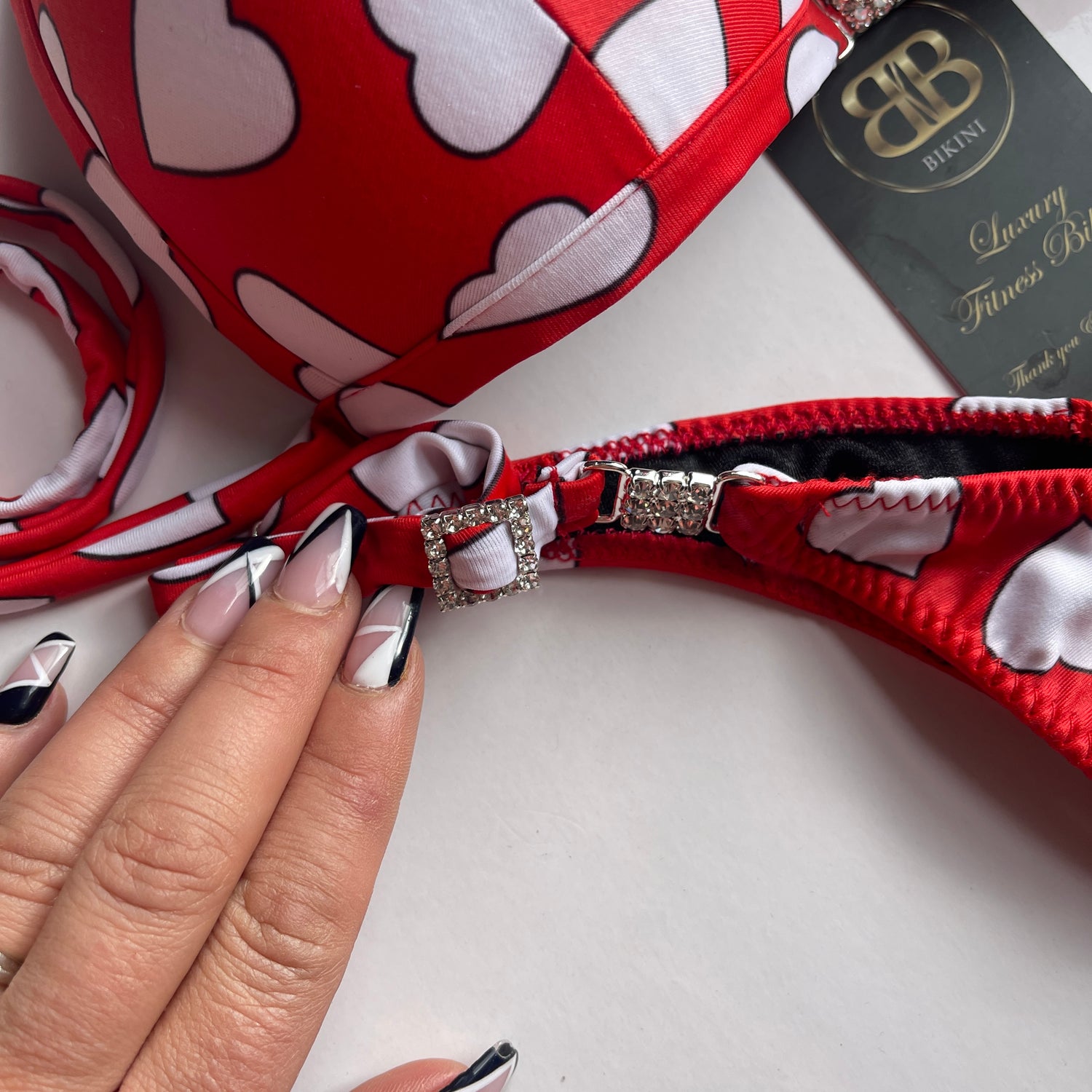 Red Hearts Competition Posing Bikini - PRE ORDER
