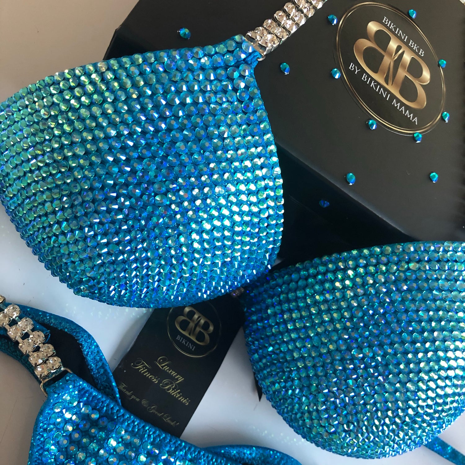 AB Turquoise NPC style competition bikini (423)