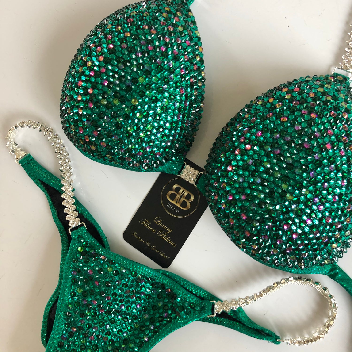 Green Volcano NPC style competition bikini