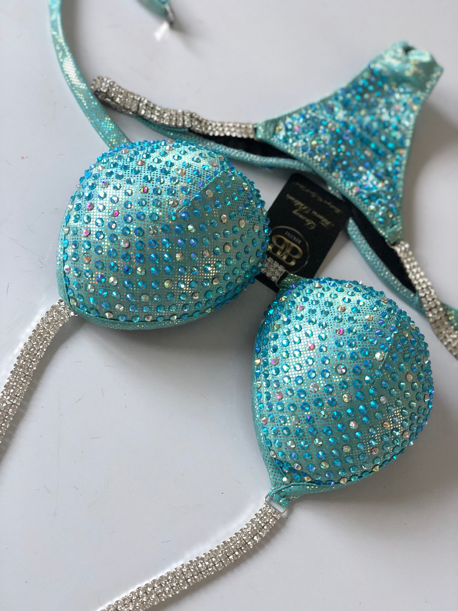 Light Aquamarine NPC Style Competition Bikini (321)