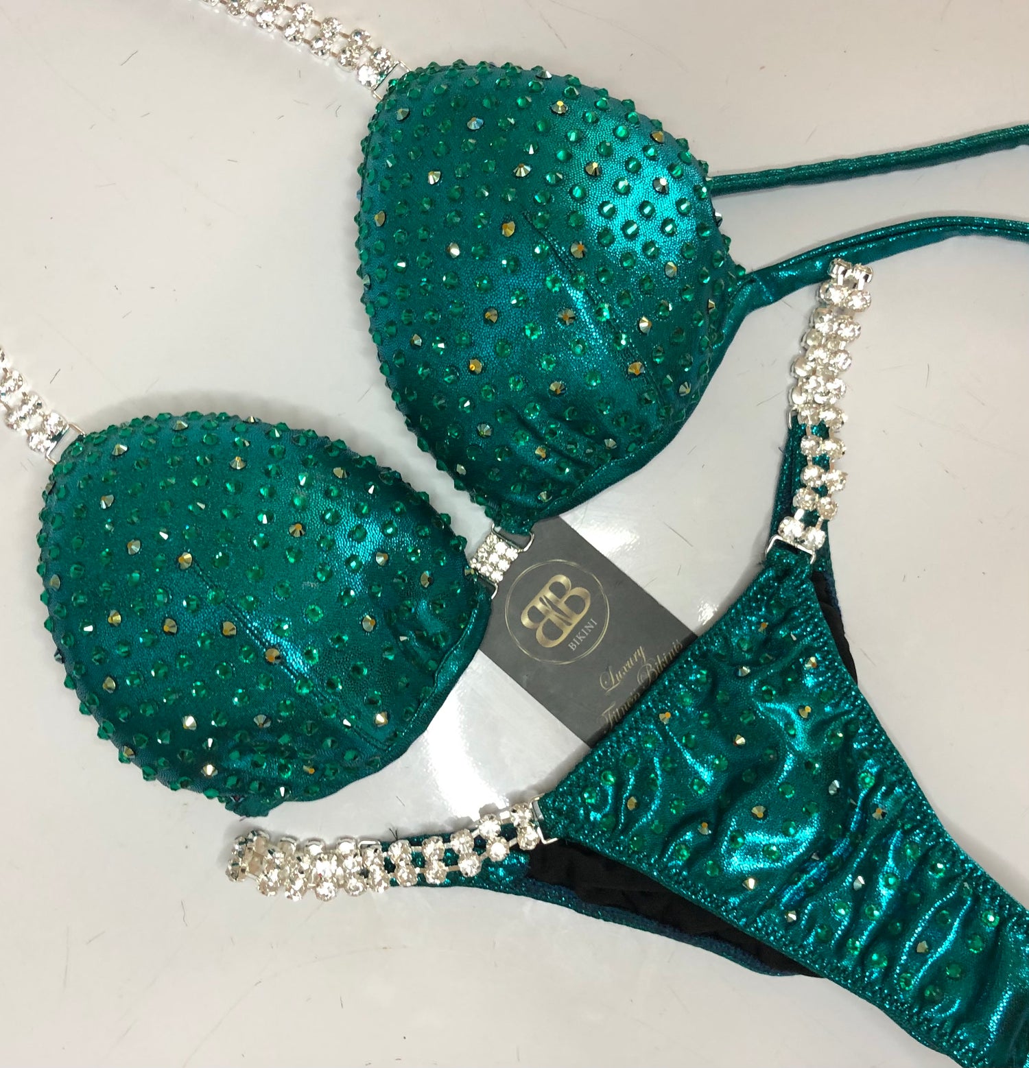 Emerald Teal NPC Style Competition Bikini (324)