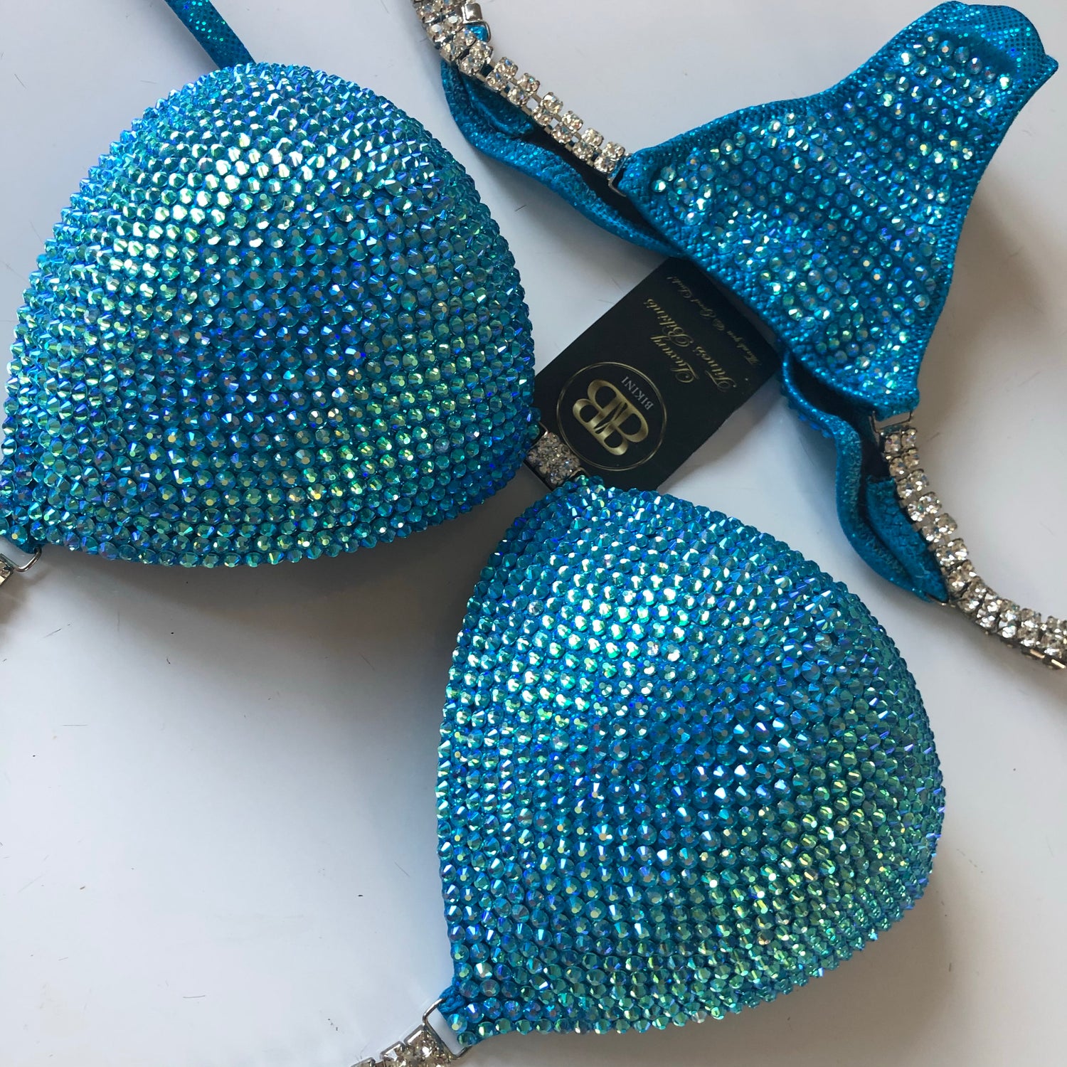 AB Turquoise NPC style competition bikini (423)