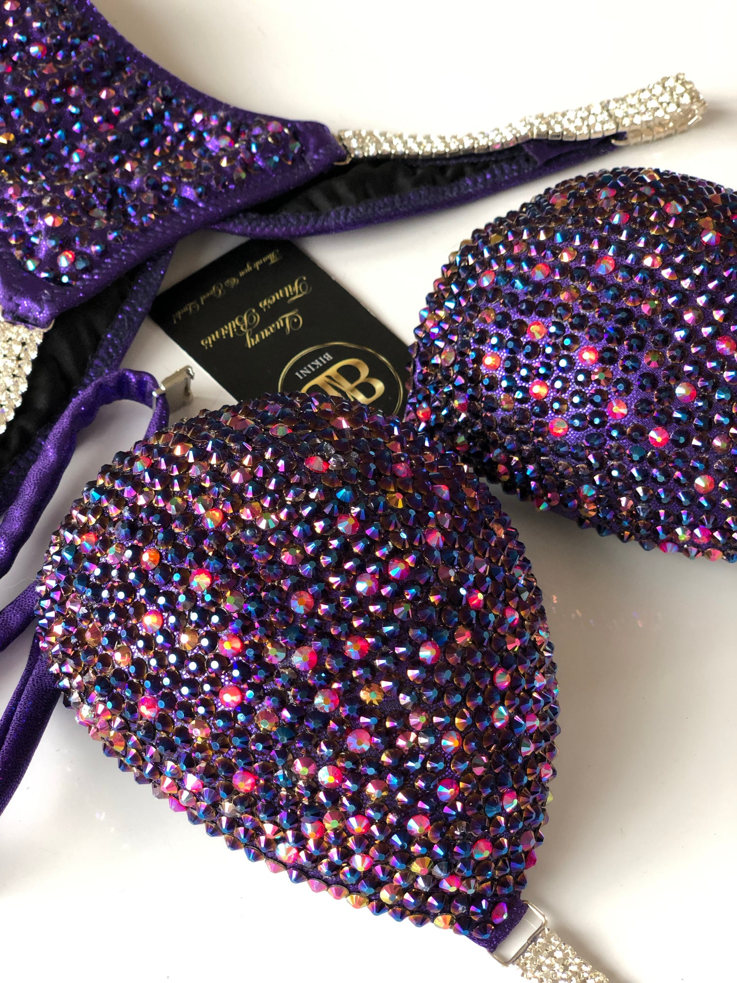 (Silvia) Purple Mix Competition Bikini