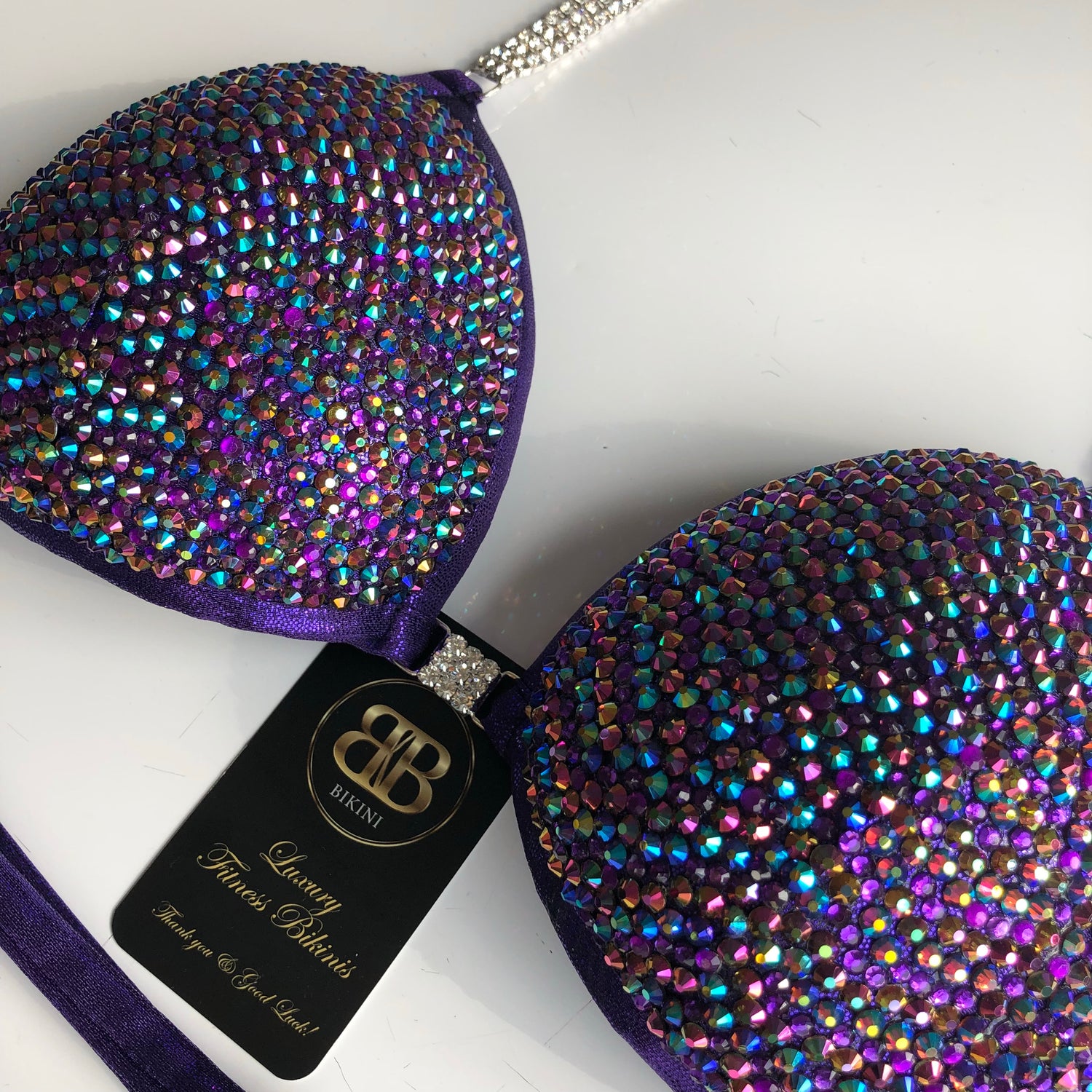 (Lena) Purple Crystallized Suit